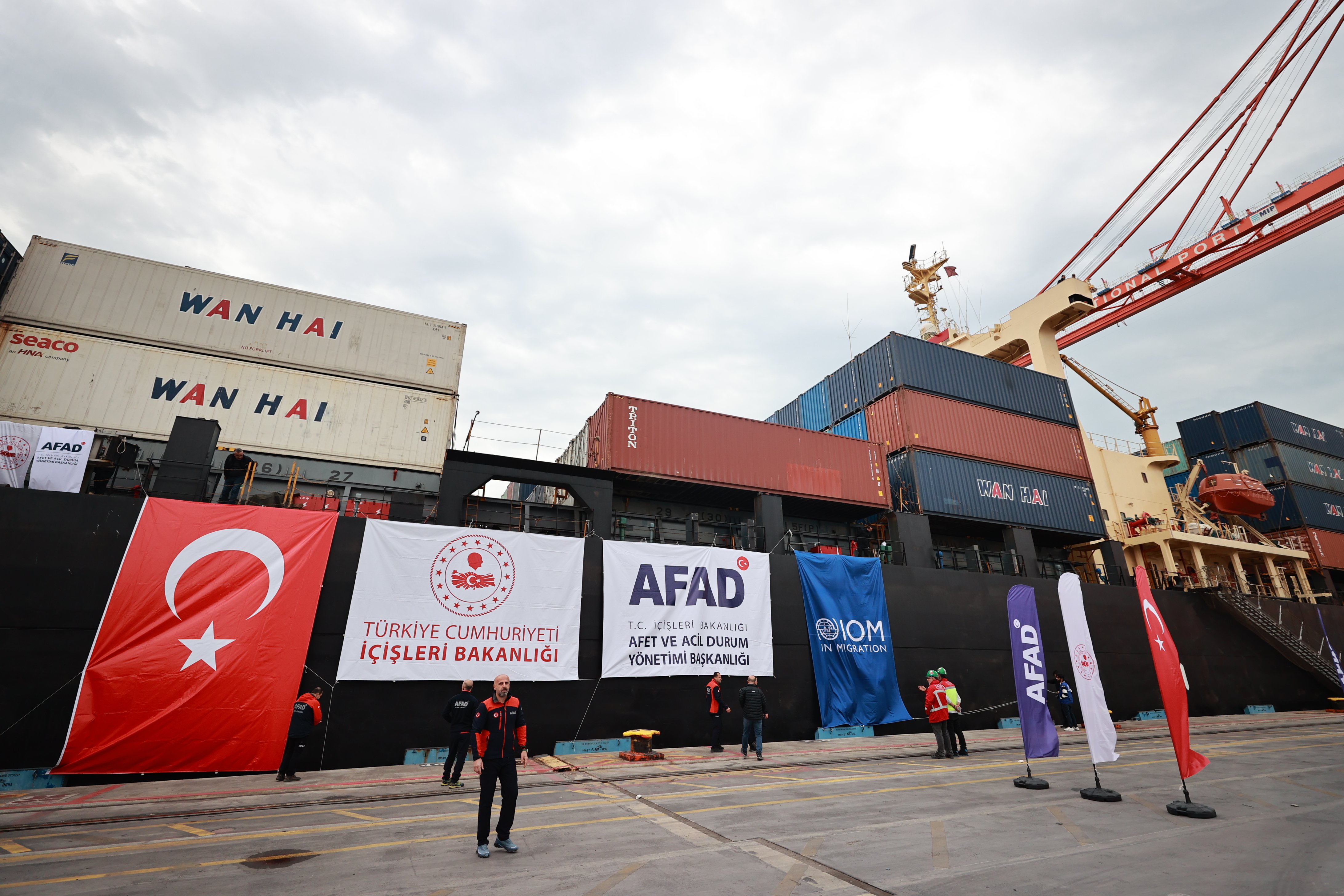 AFAD Başkanı Ali Hamza Pehlivan Sudan yardım gemisi töreni