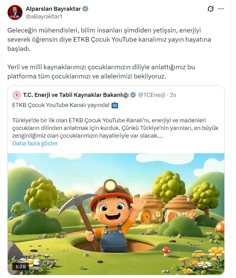 Enerji Bakanlığı Çocuk Kanalı