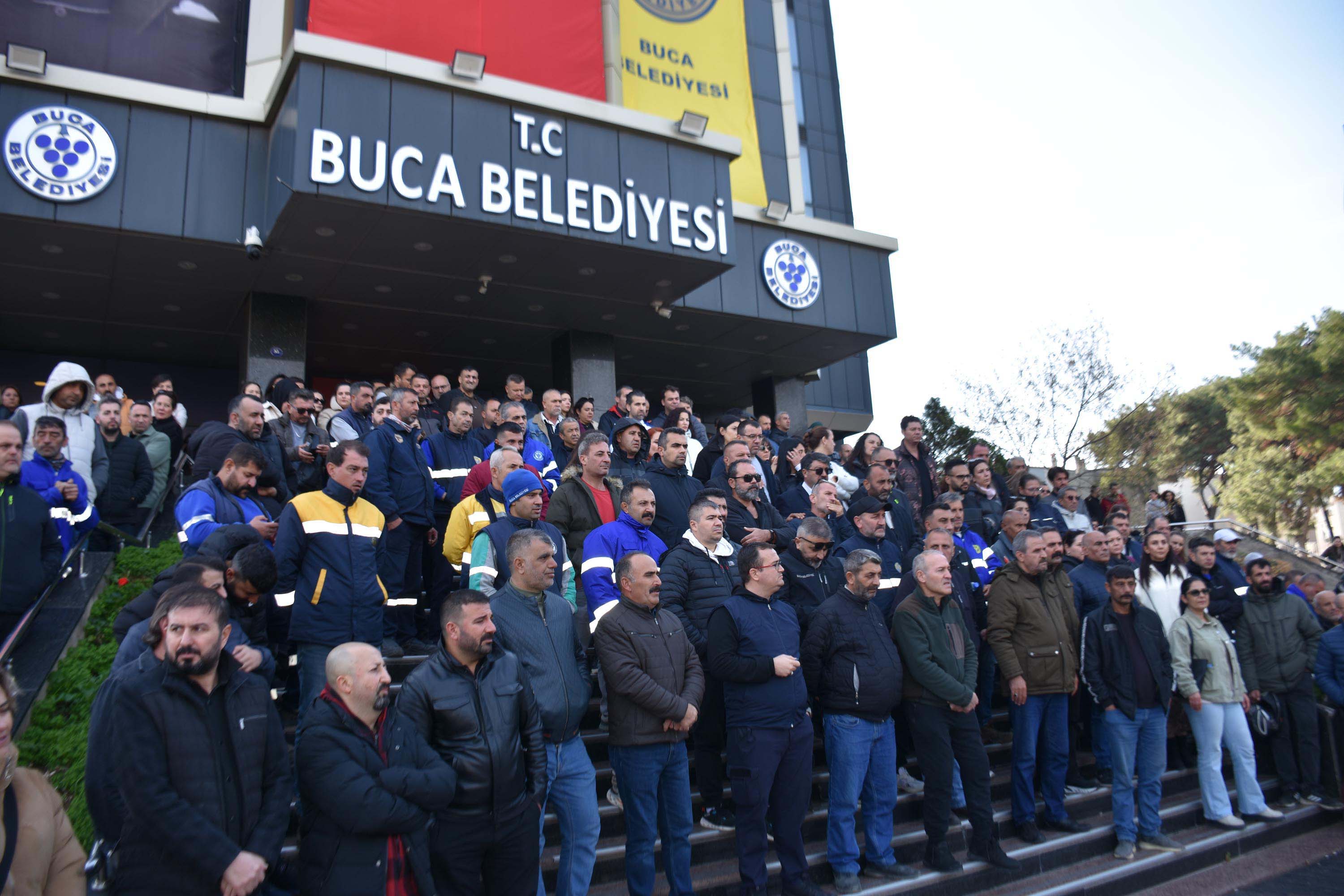 Buca Belediyesi işçileri eylemde