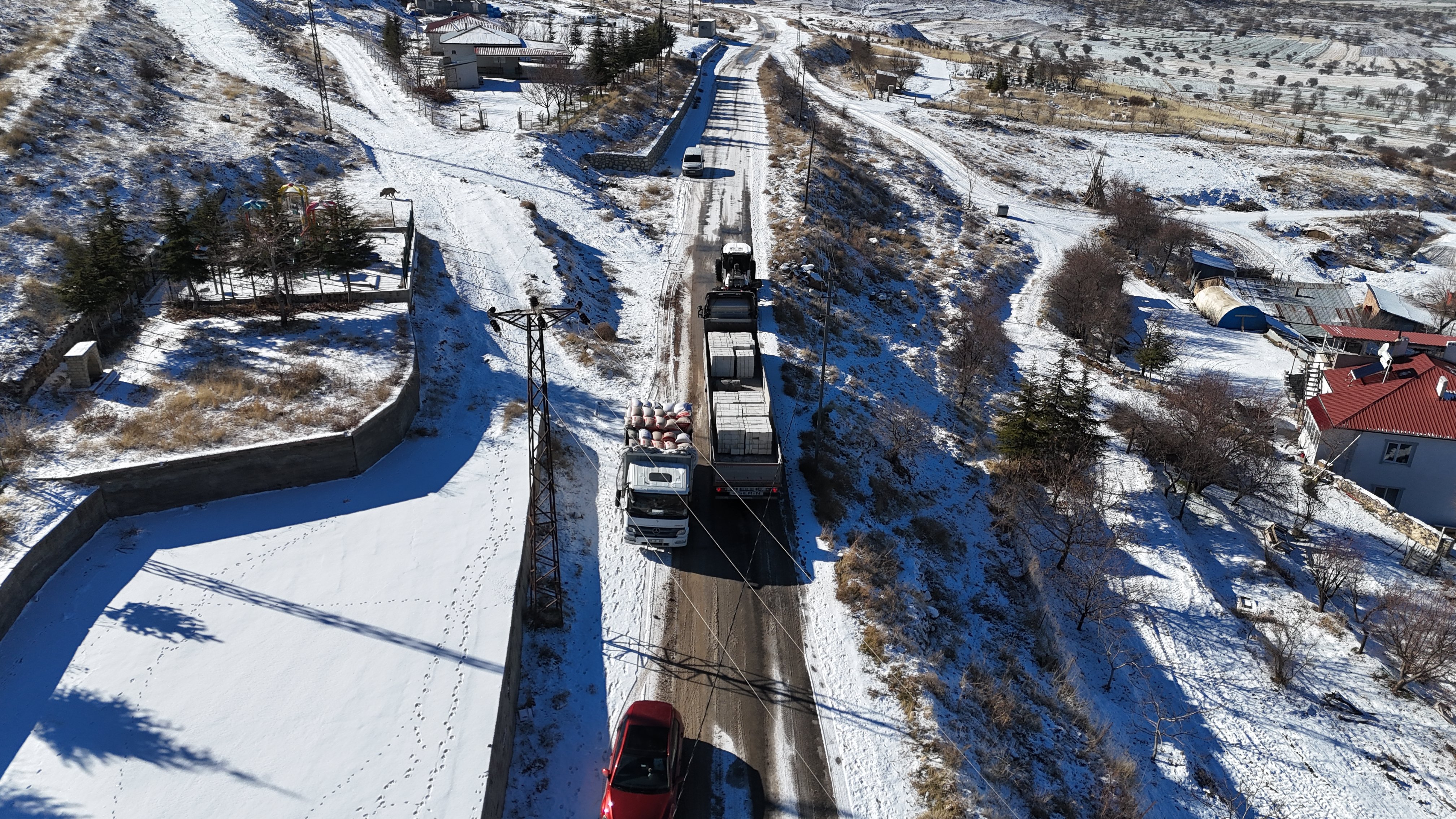 Elazığda ulaşıma açılan yol