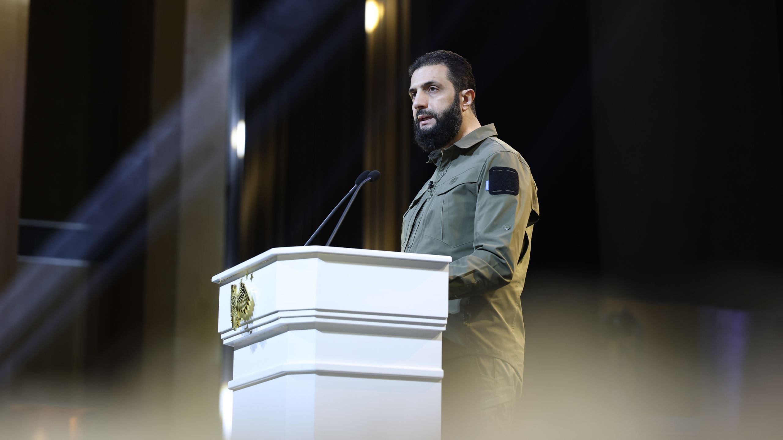 Suriye Cumhurbaşkanı Ahmed Şara konuşma yapıyor