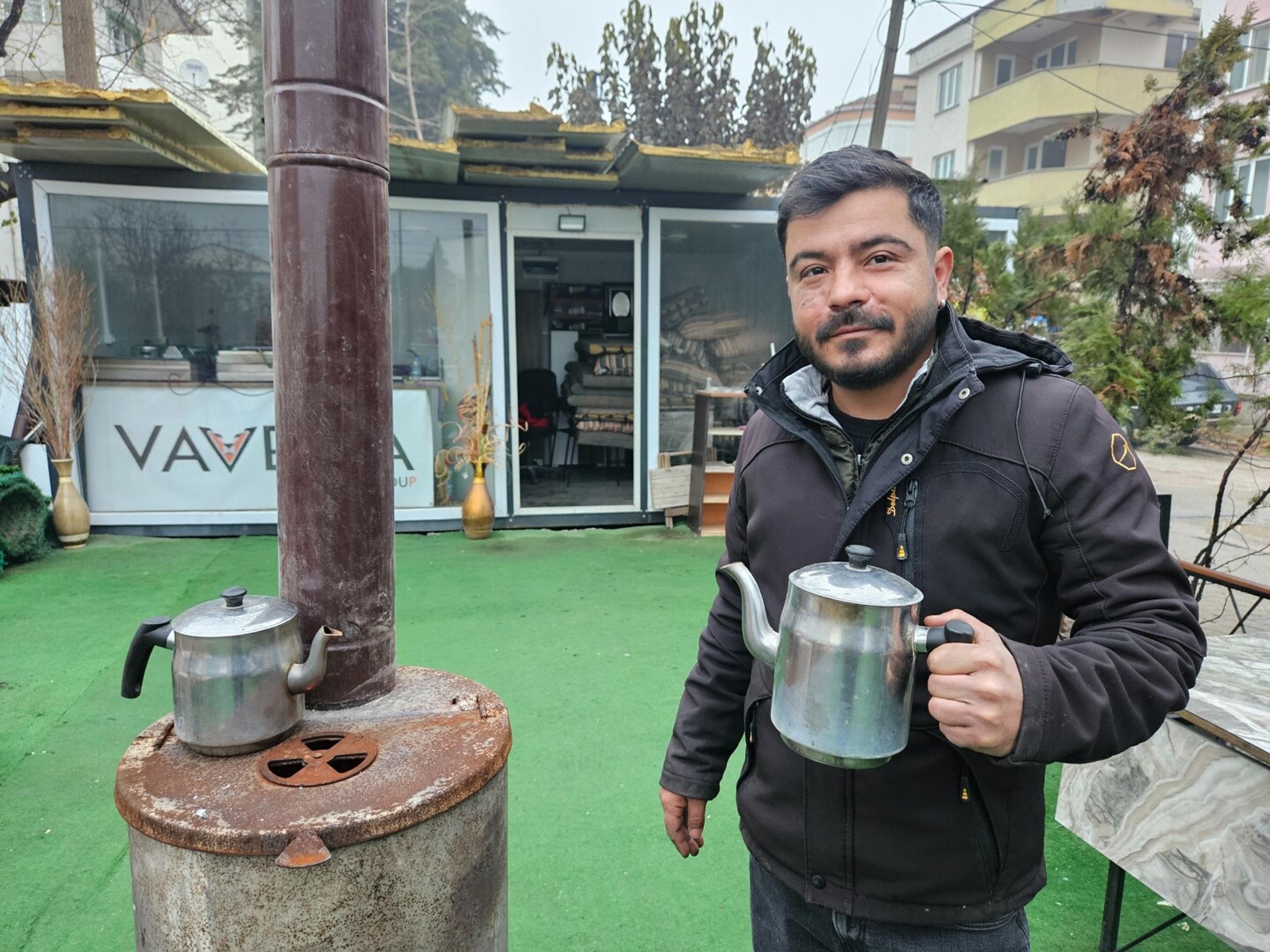 Sındırgı dron görüntüsü konteynerler