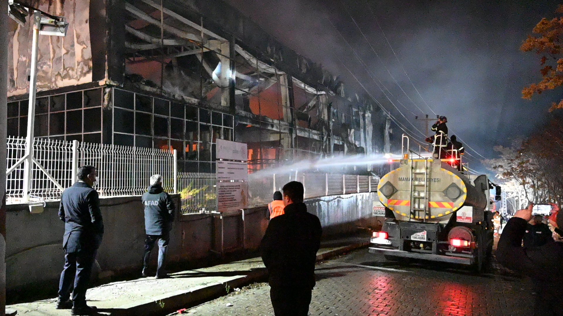 Kırıkkale fabrika yangını müdahale