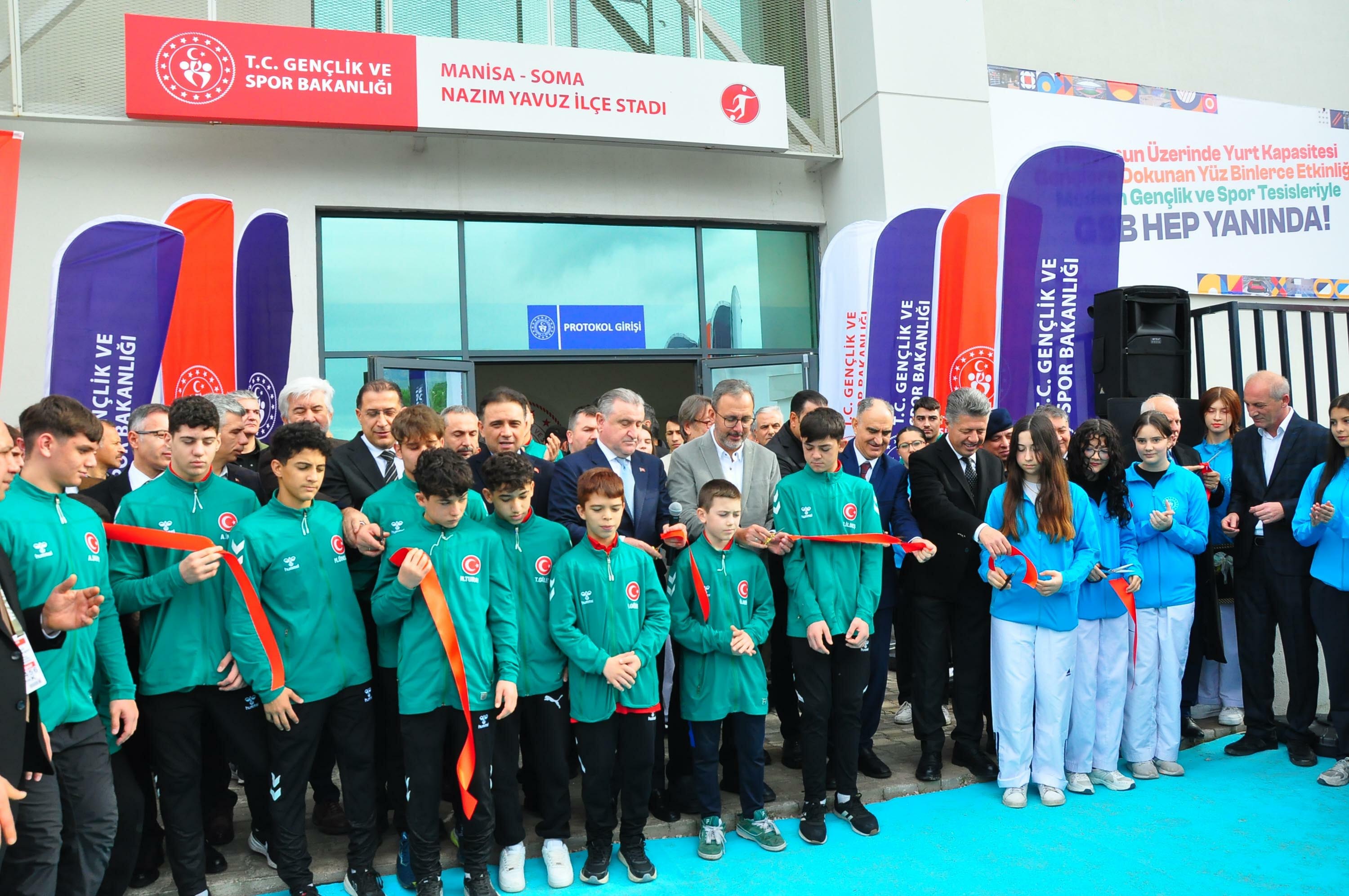 Soma Stadı Açılış Töreni Genel Görünüm