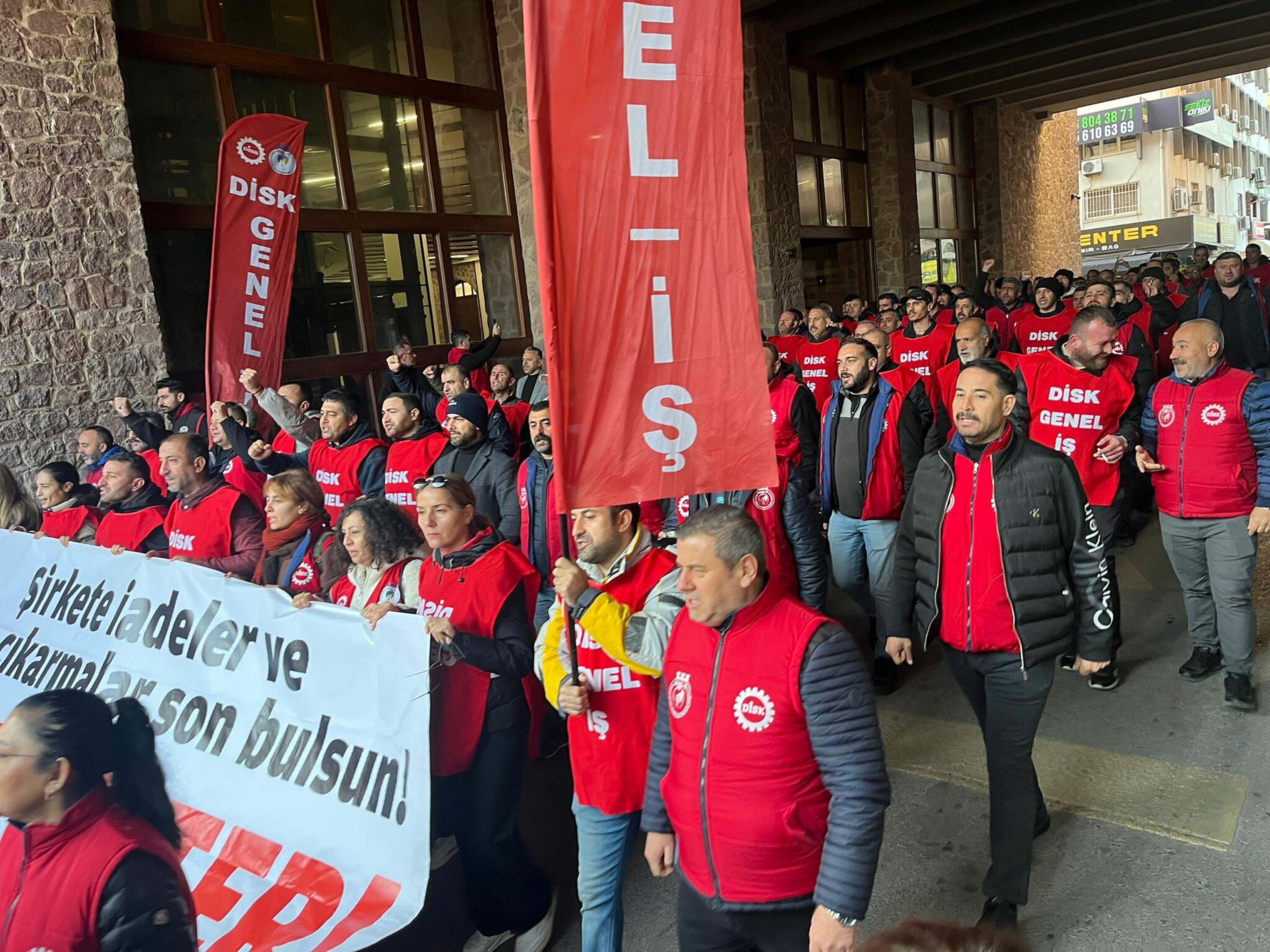 İzmir işçi eylemi