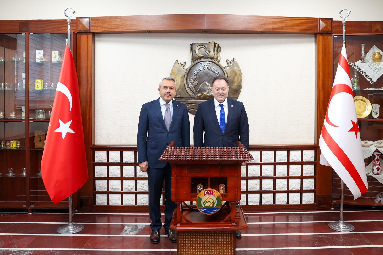 KKTC Meclis Başkanı Ziya Öztürkler Rize ziyareti