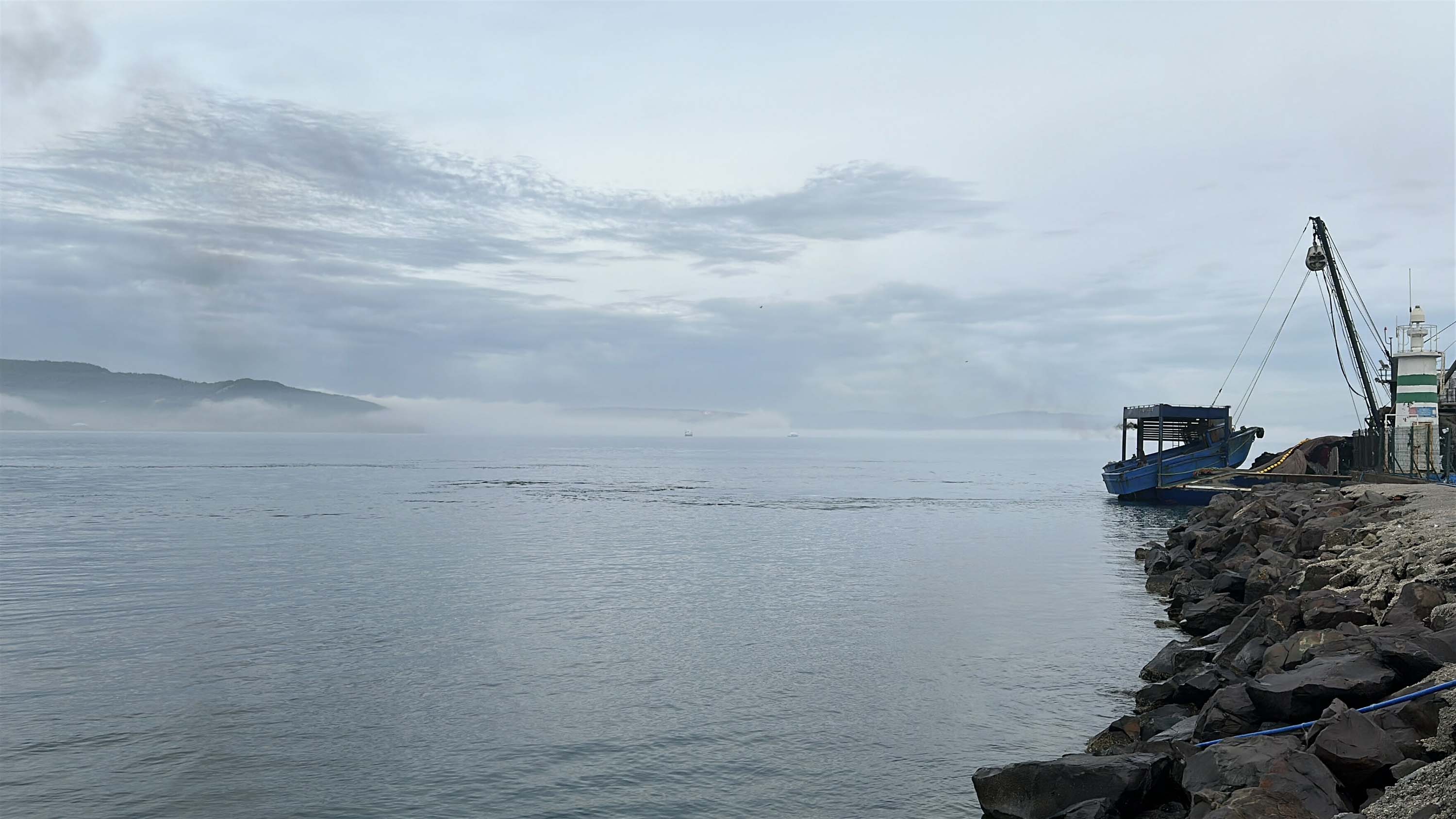 Çanakkale Boğazı sis