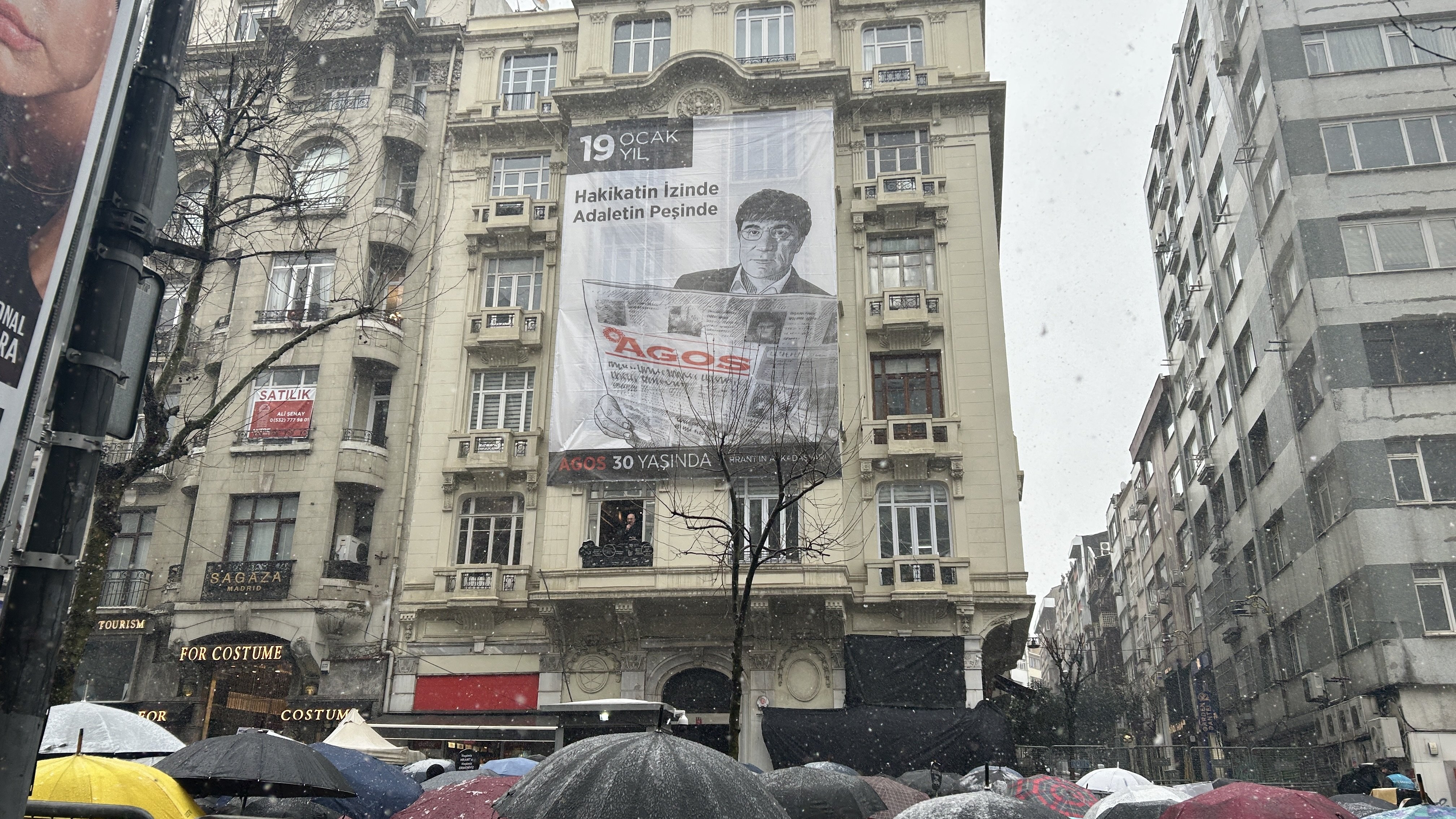 Hrant Dink anması Halaskargazi Caddesi