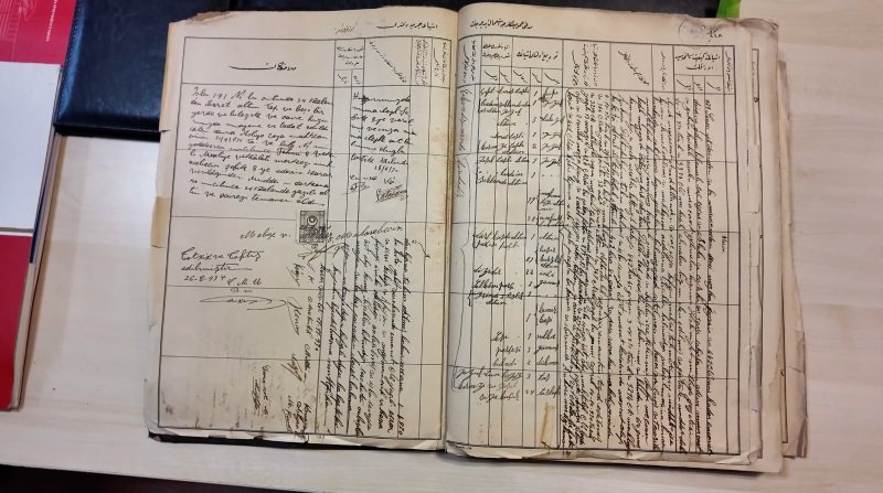 Adli emanet defterinin restorasyon süreci