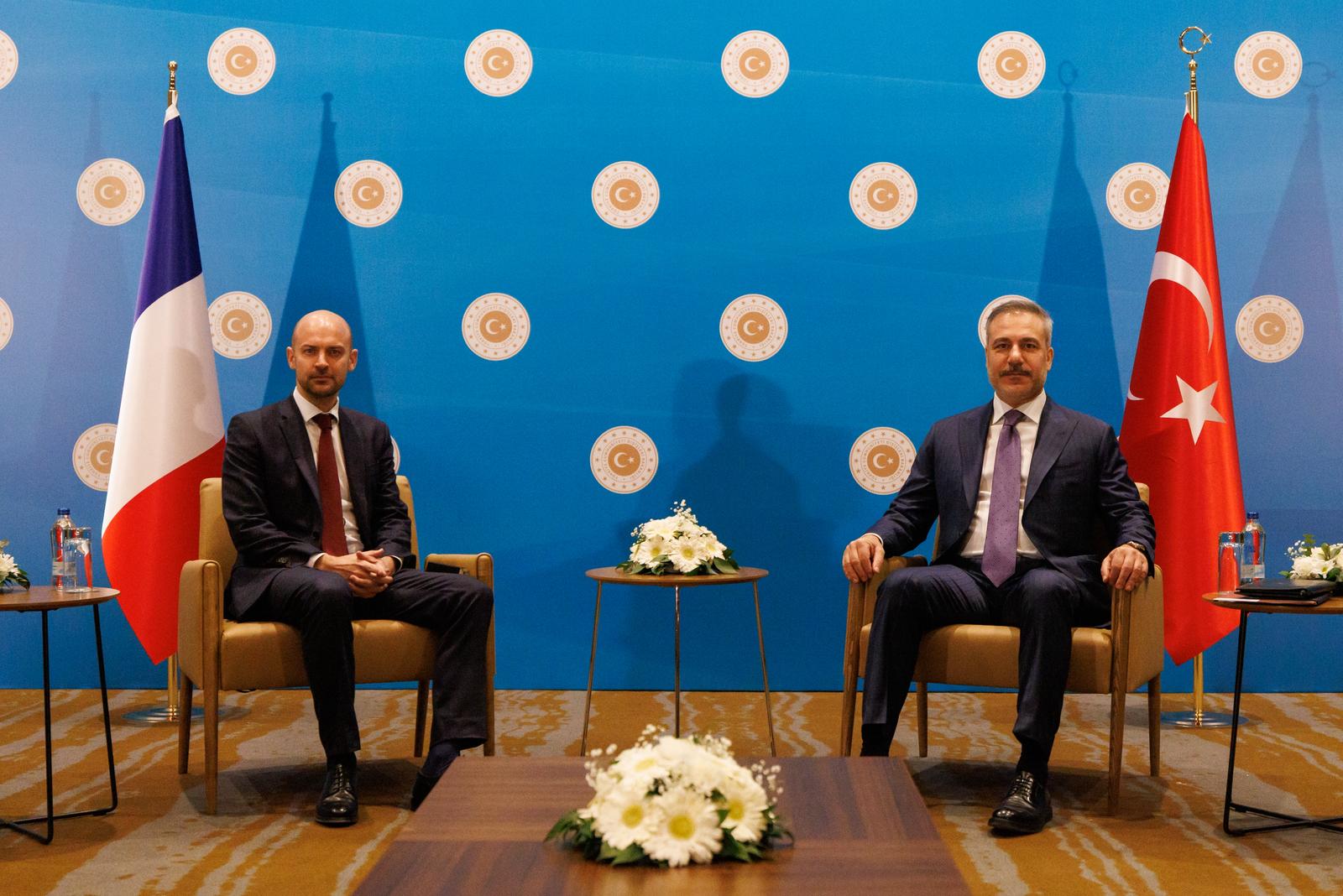 Hakan Fidan Jean-Noël Barrot görüşmesi