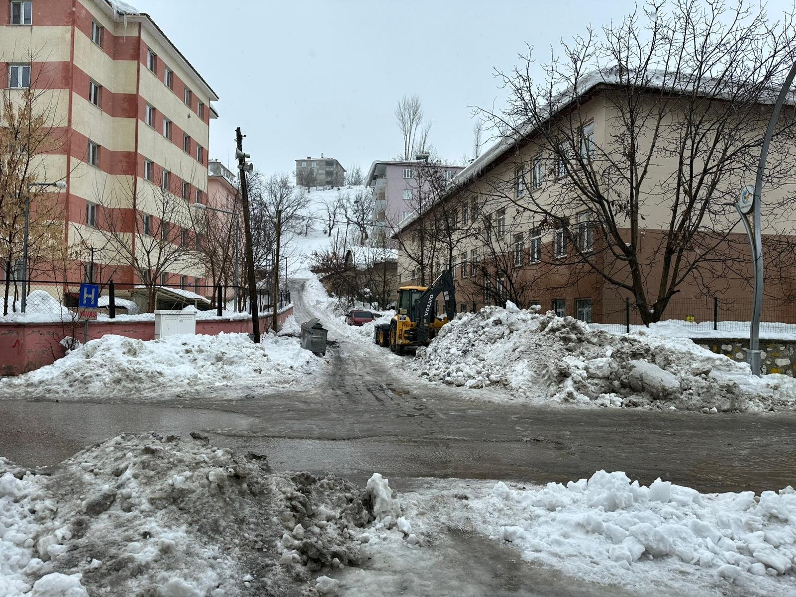 Van Çatak karayolu çığ riski