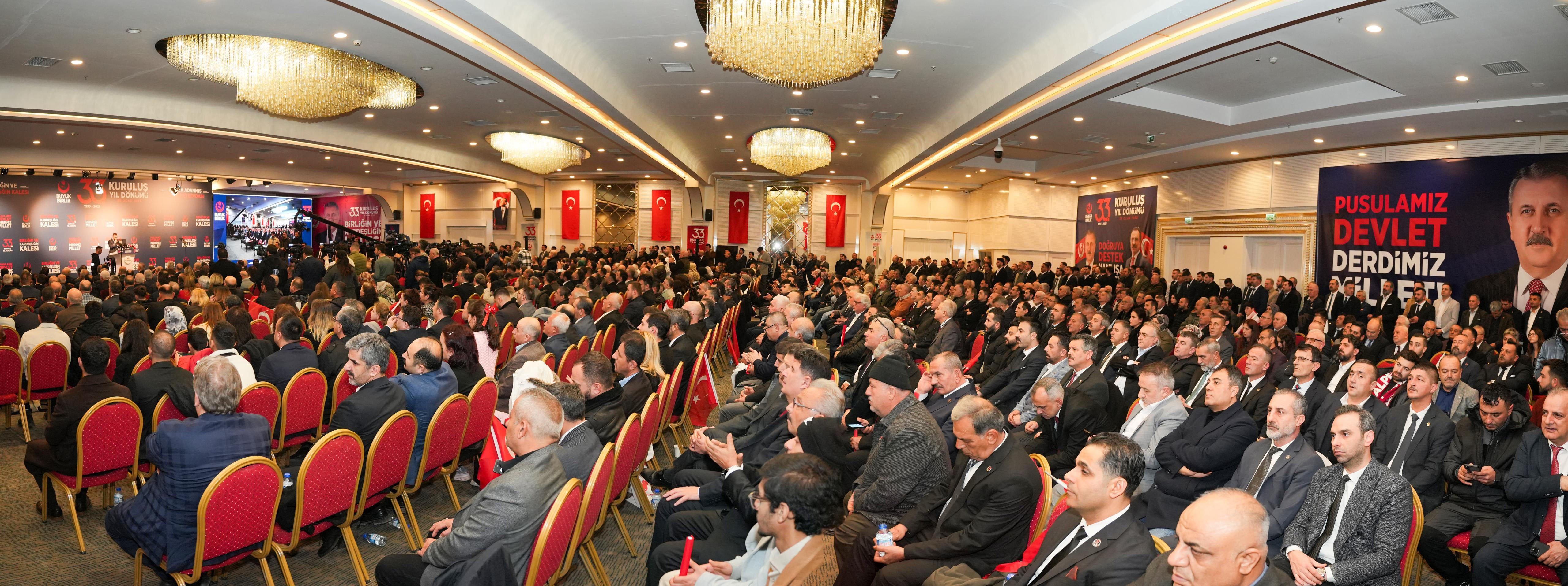 BBP Lideri Mustafa Destici ve katılımcılar