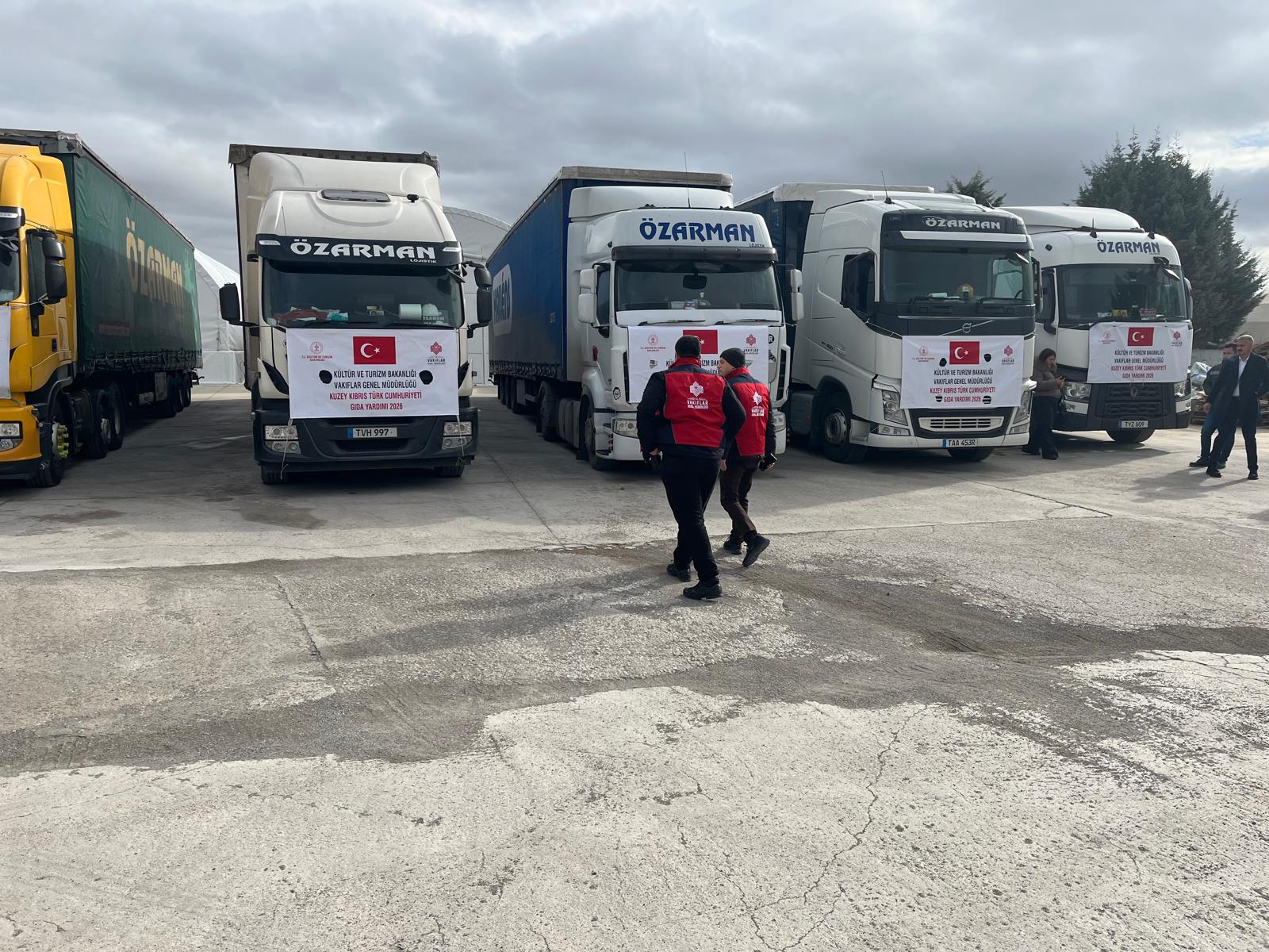 Vakıflar Genel Müdürlüğü KKTC yardım koli sevkiyatı