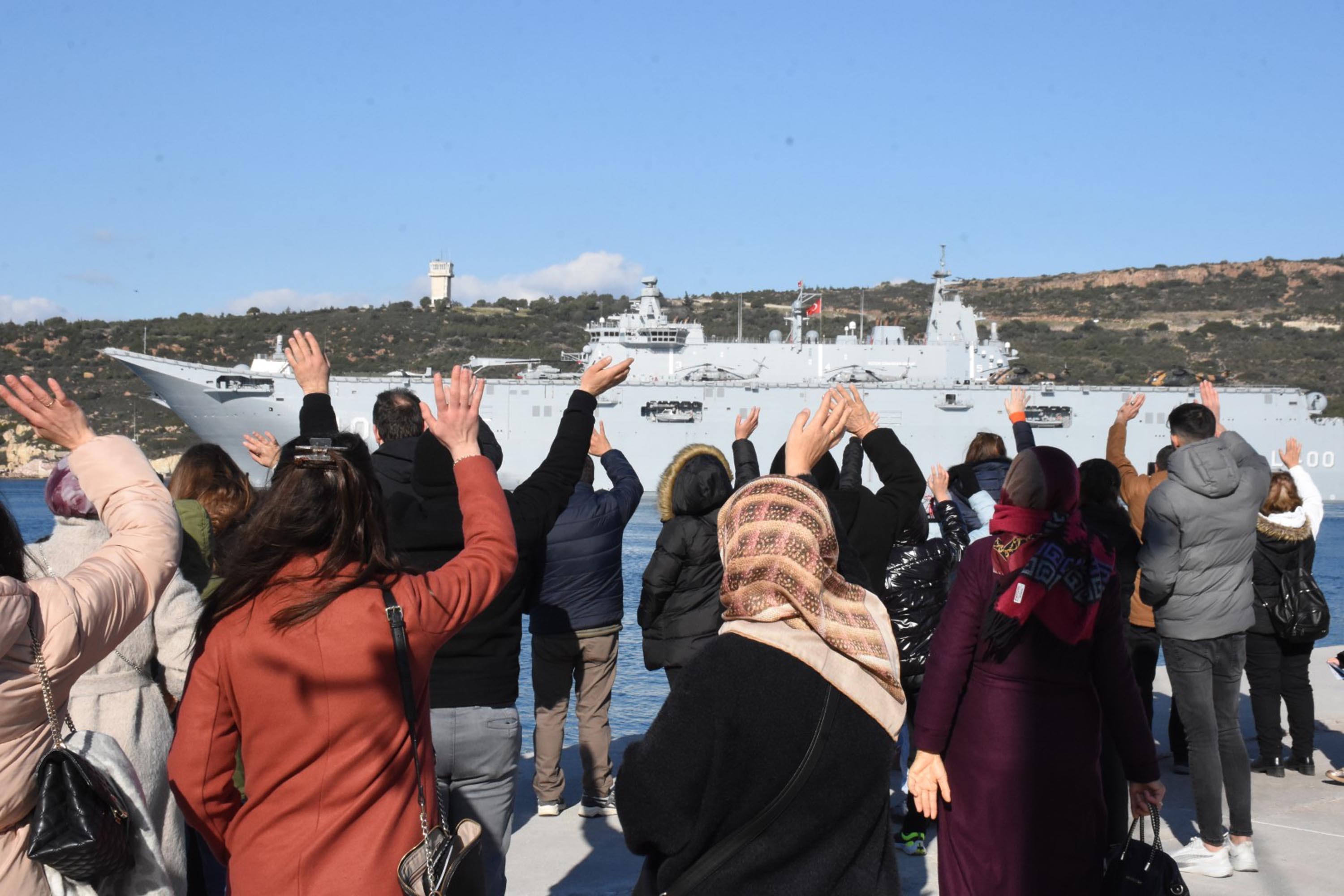 Anadolu Türk Deniz Görev Kuvveti NATO görevi uğurlama töreni