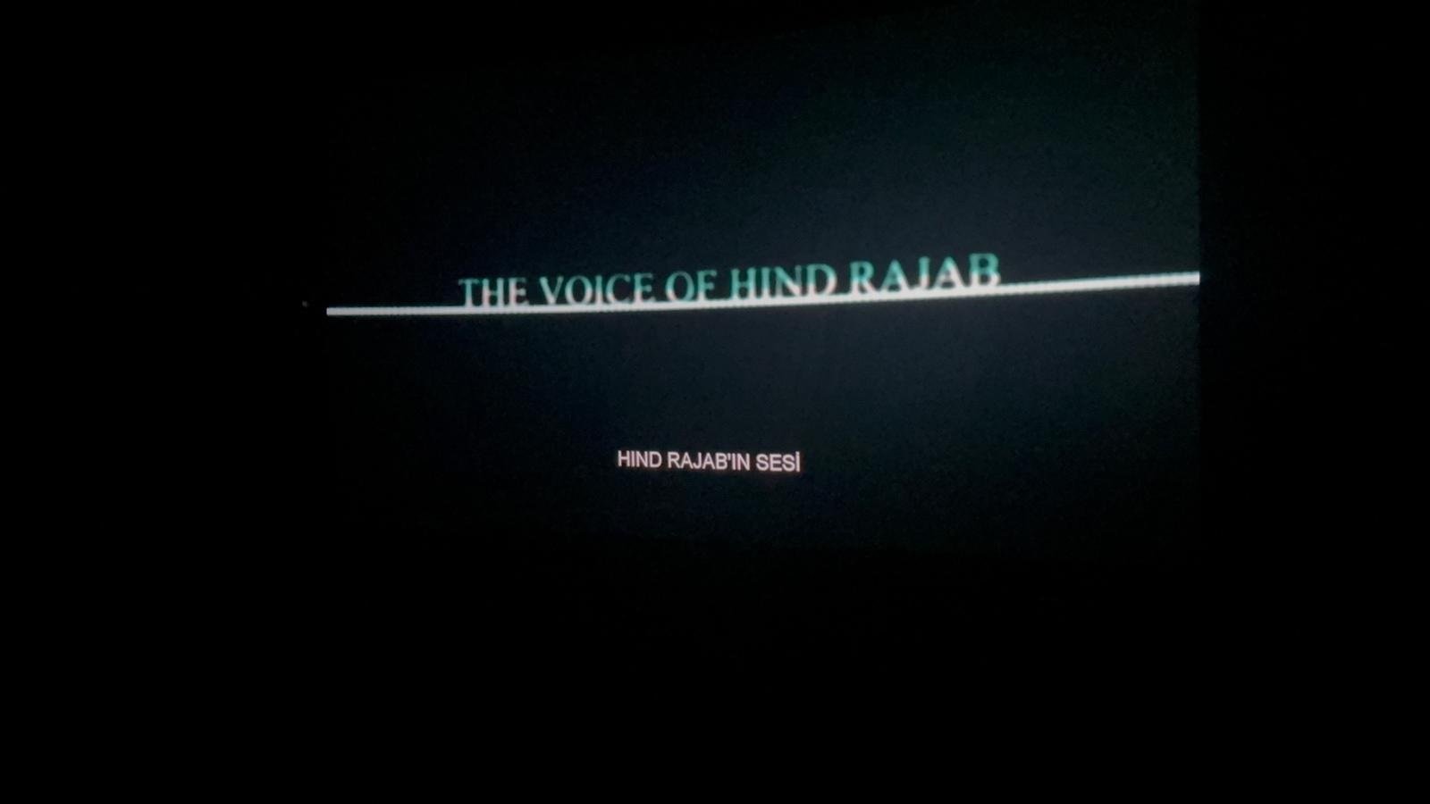 Hind Rajab Filmi Ankara Gösterimi