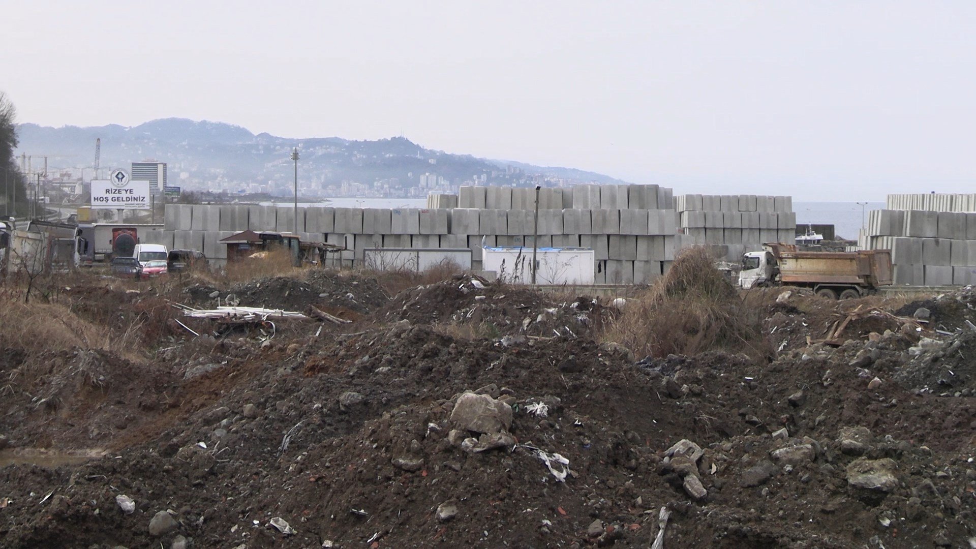 Rize Gündoğdu Mahallesi deniz dolgu proje alanı