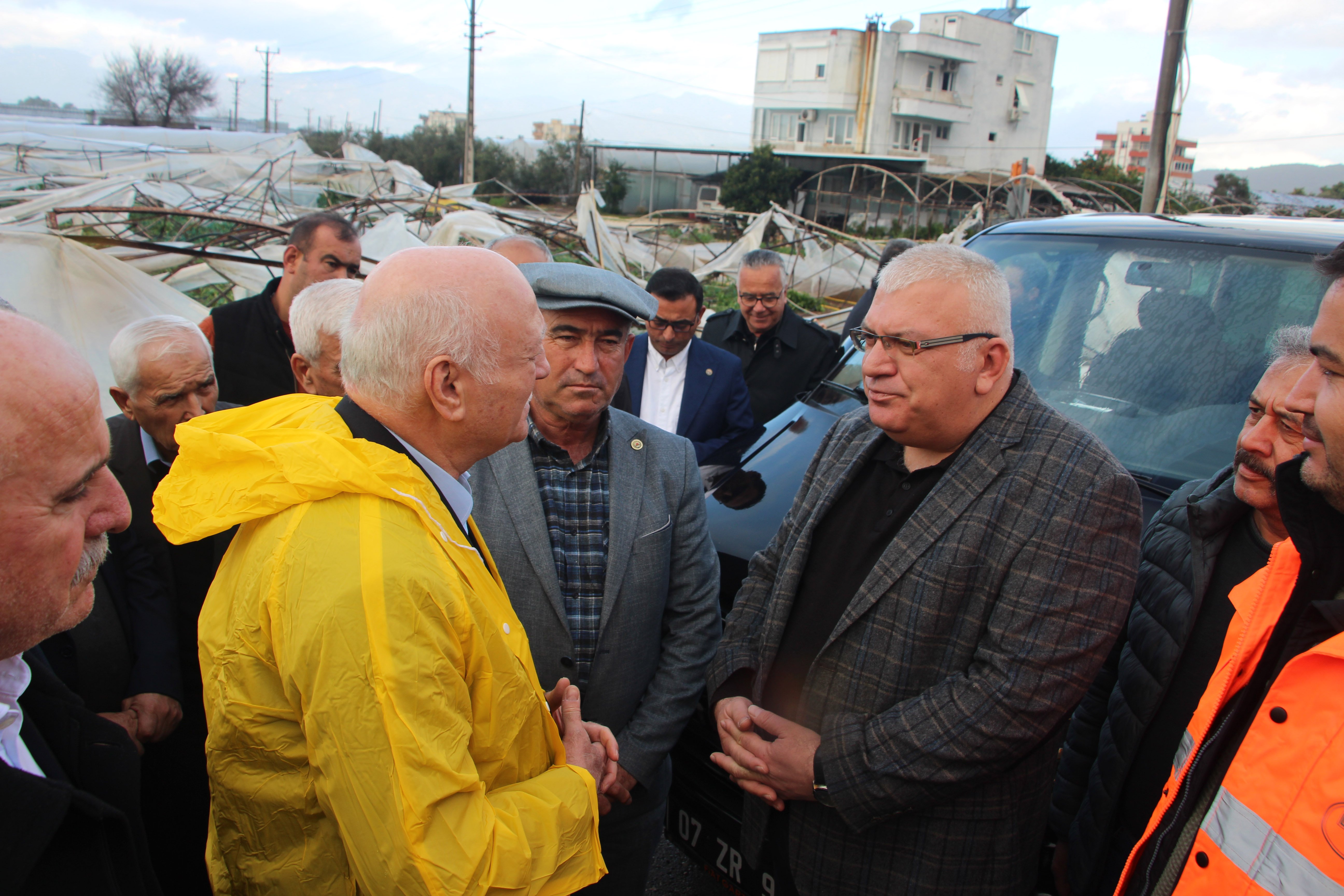 Şemsi Bayraktar sel hortum zararı incelemesi