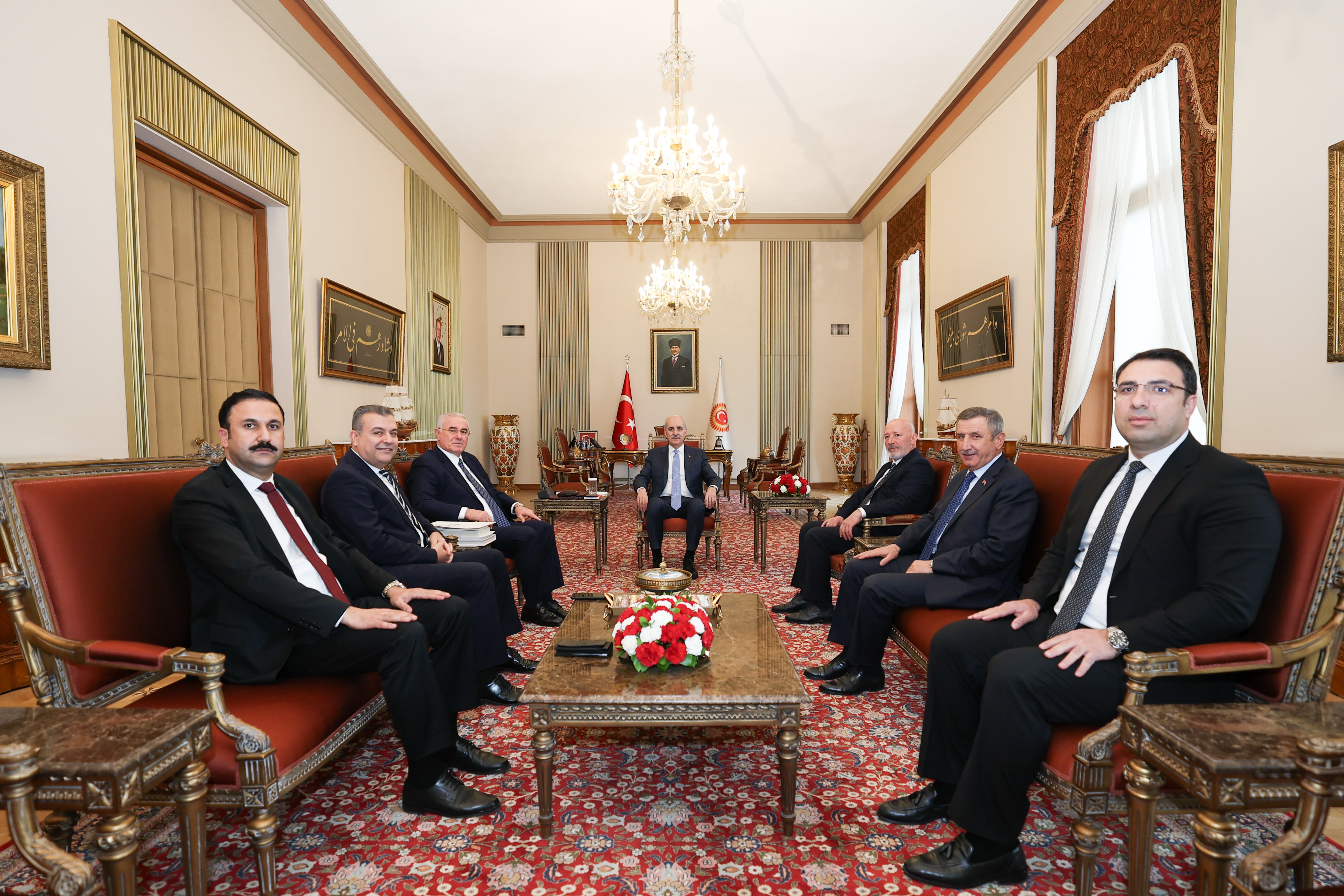 TBMM Başkanı Numan Kurtulmuş Kamu Başdenetçisi Mehmet Akarca