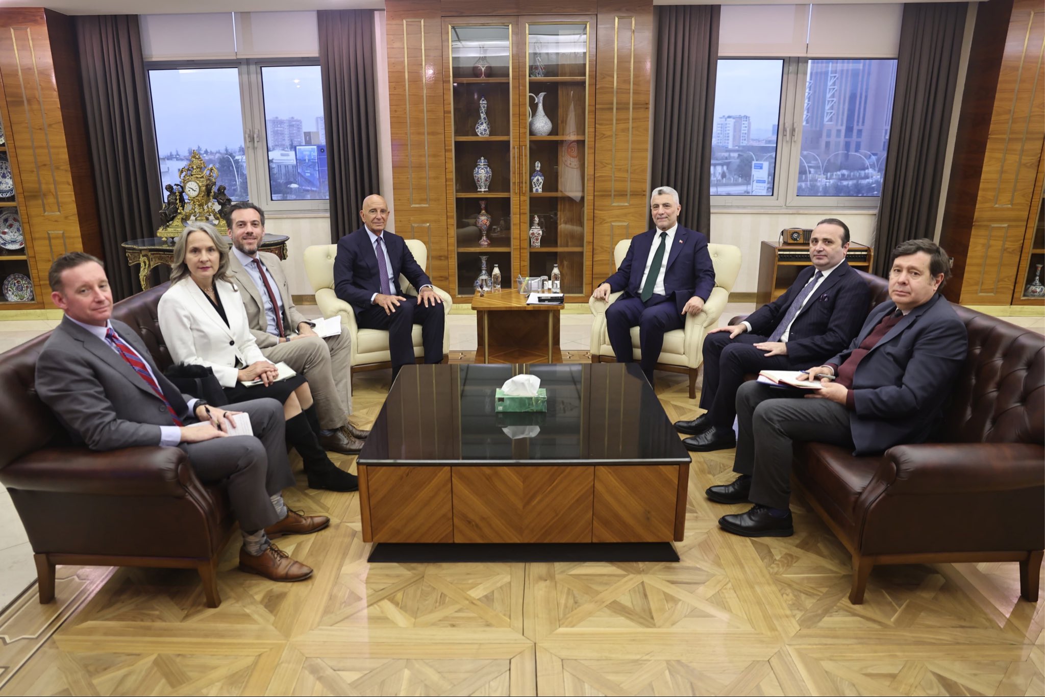 Ticaret Bakanı Ömer Bolat ABD Büyükelçisi Thomas Barrack