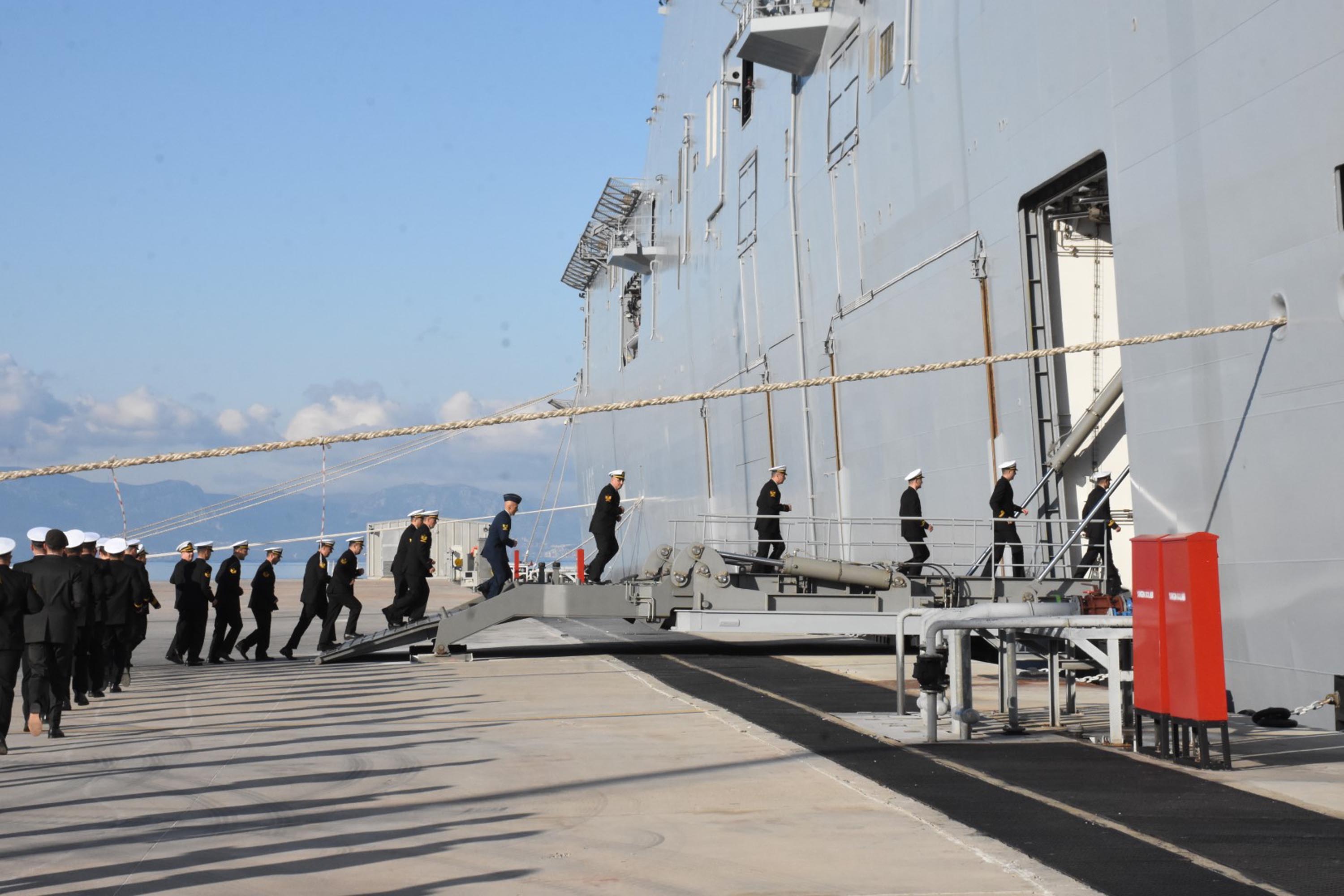 NATO Türk Deniz Görev Kuvveti uğurlama töreni