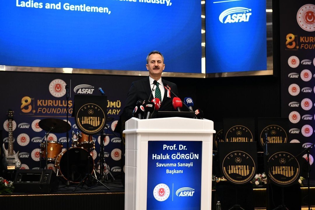 Savunma Sanayii Başkanı Haluk Görgün konuşma yapıyor