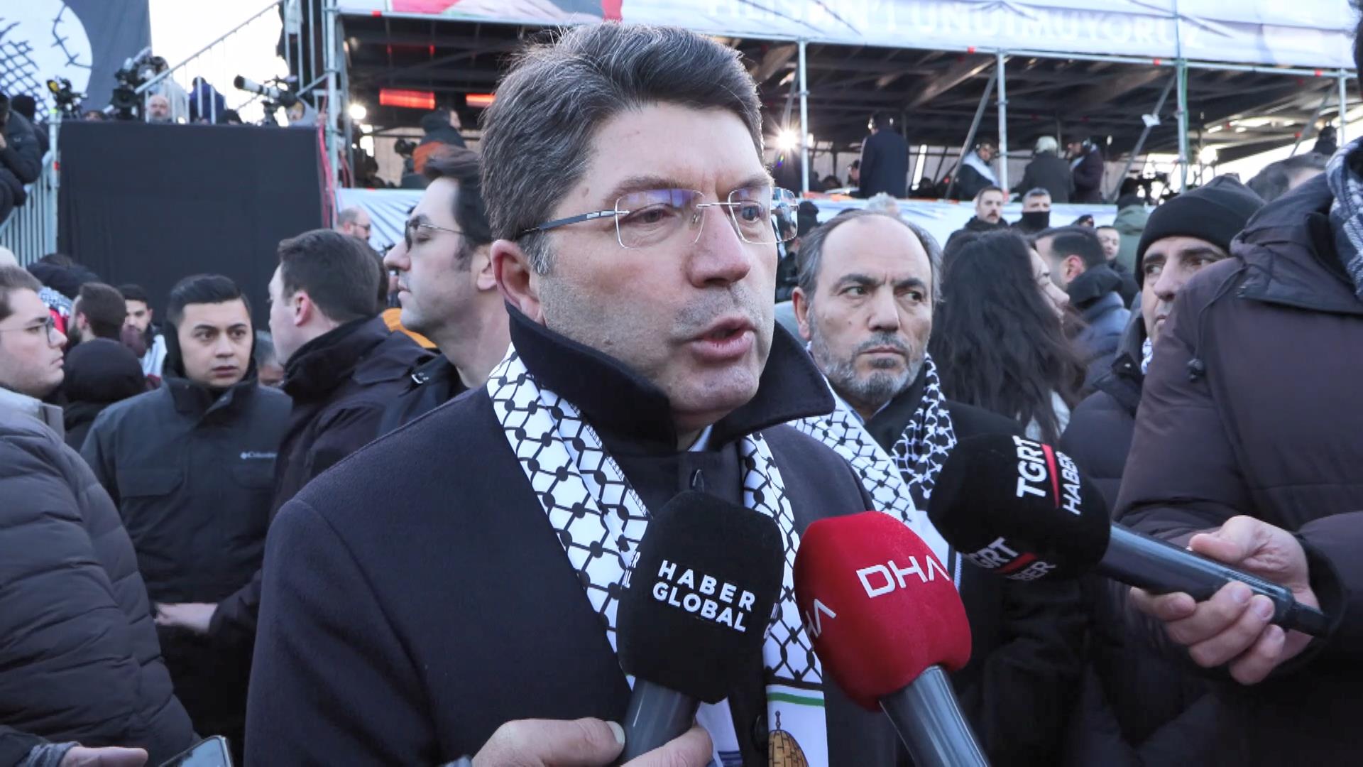 Büyük Gazze Yürüyüşü Galata Köprüsü