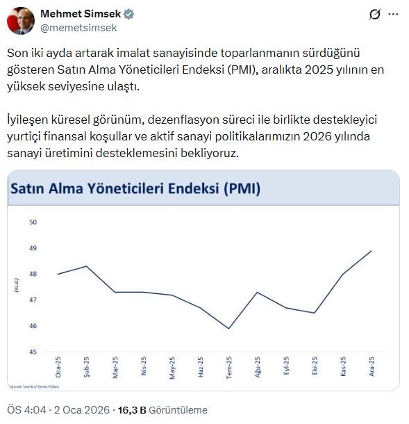 Hazine ve Maliye Bakanı Mehmet Şimşek