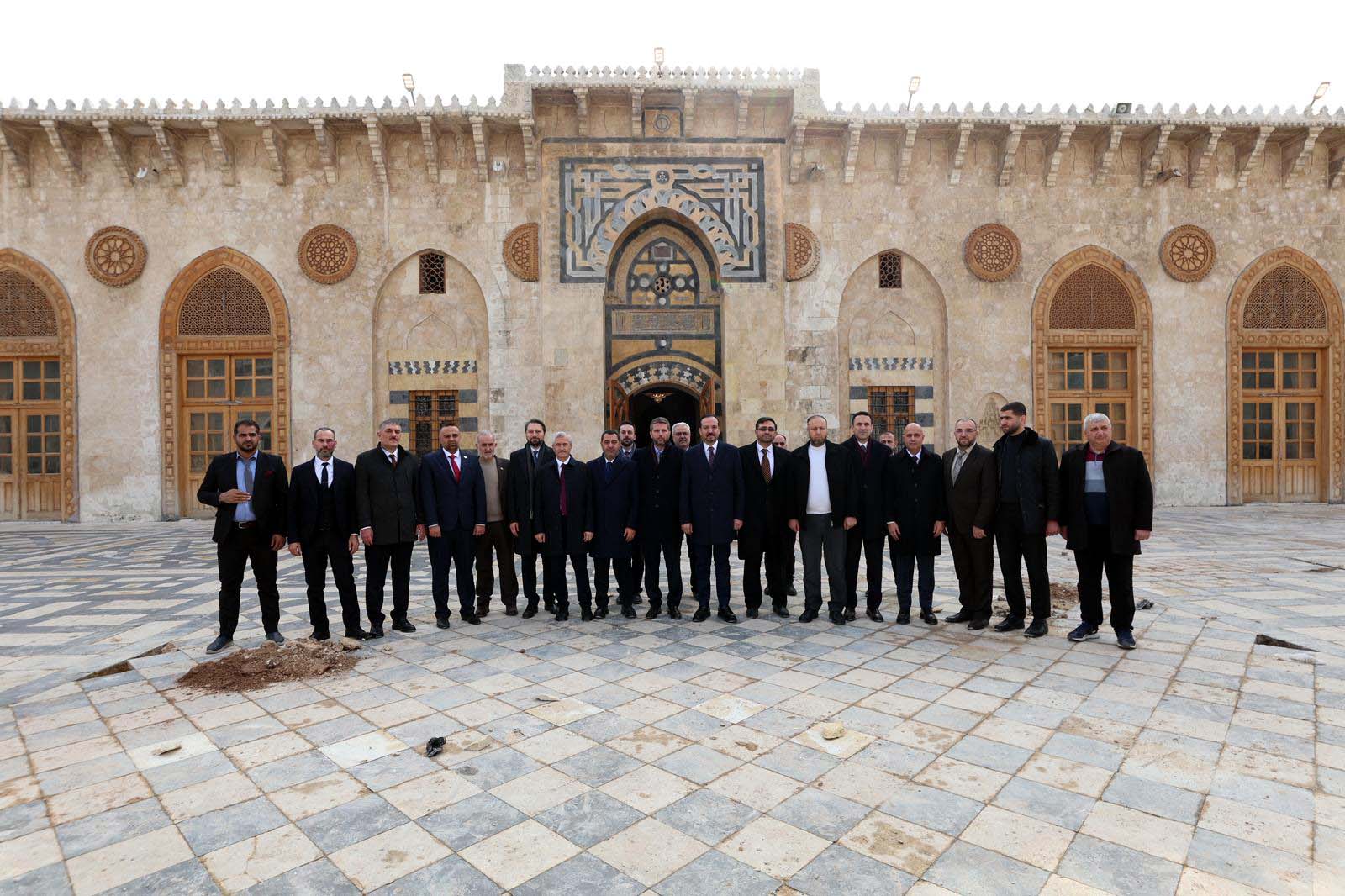 Halep ziyareti heyet fotoğrafı