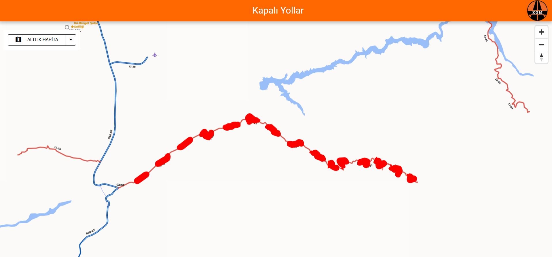 Bingöl Kar Yağışı Yollar Kapalı