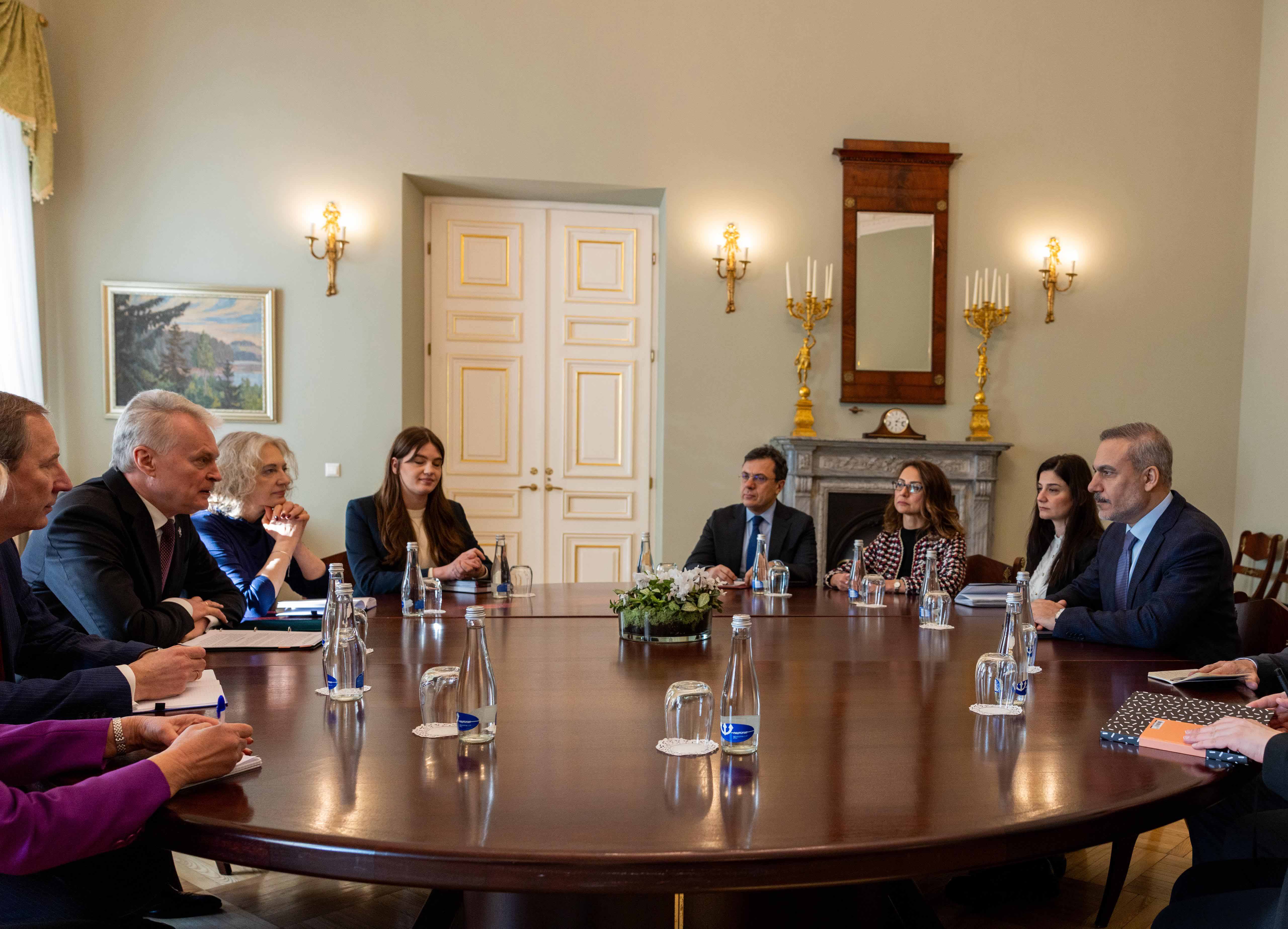 Hakan Fidan Litvanya Görüşmesi