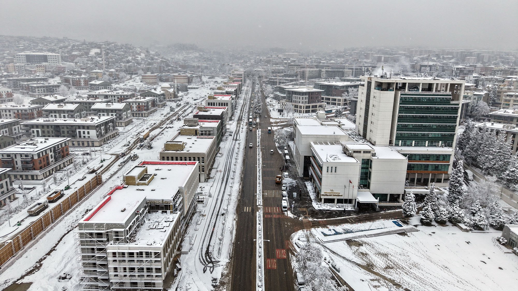 Kahramanmaraş kar manzarası