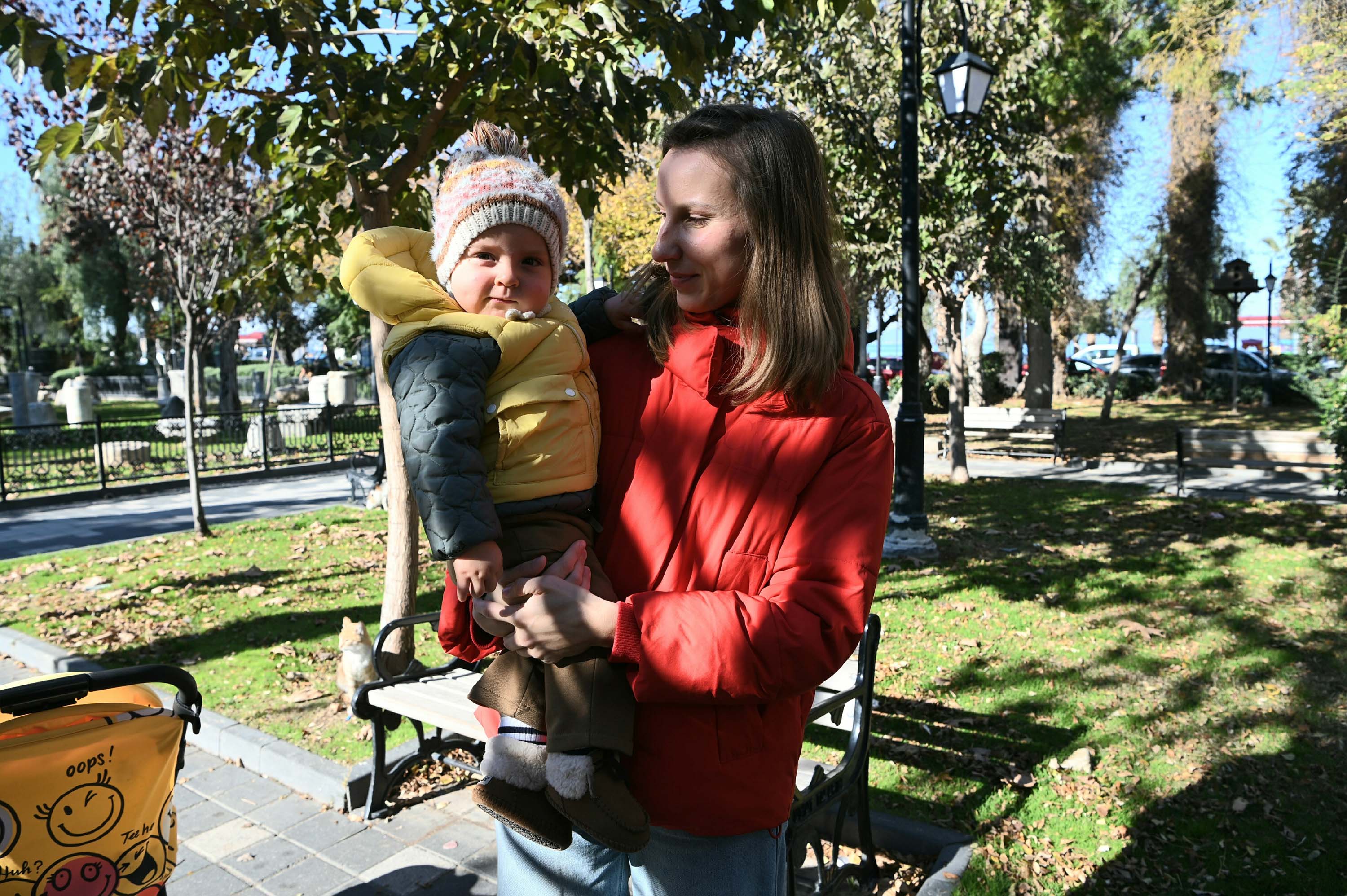 Ukraynalı sığınmacı aile yeni yıl