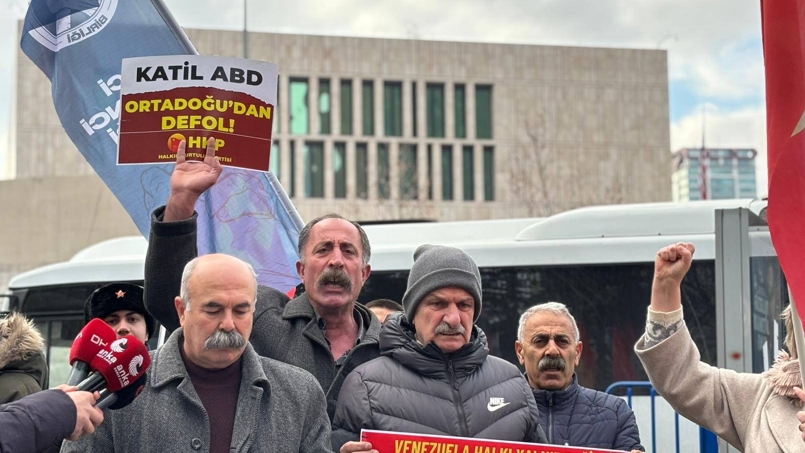 HKP ABD Büyükelçiliği protestosu Venezuela