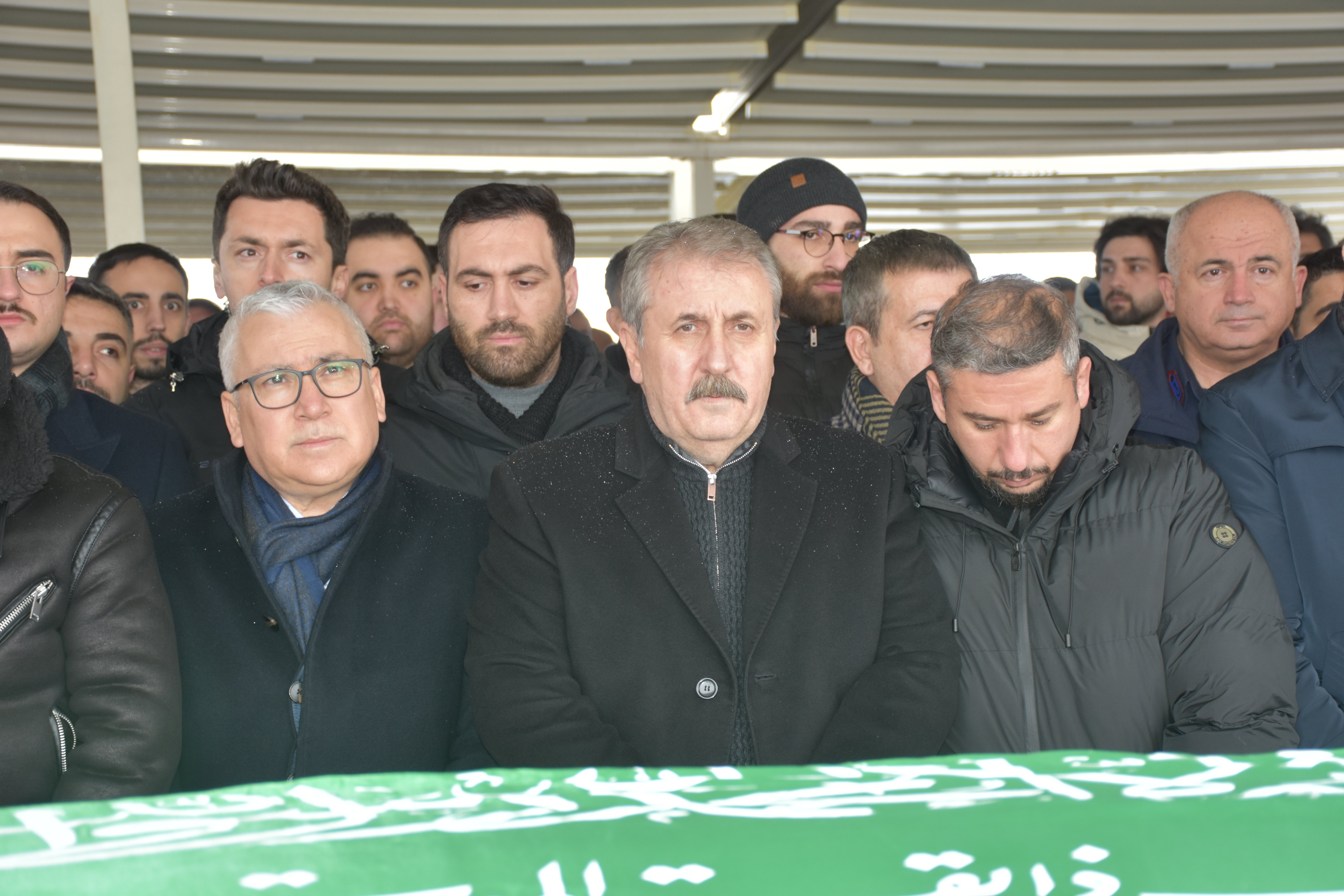 BBP Genel Başkanı Mustafa Destici cenaze töreninde