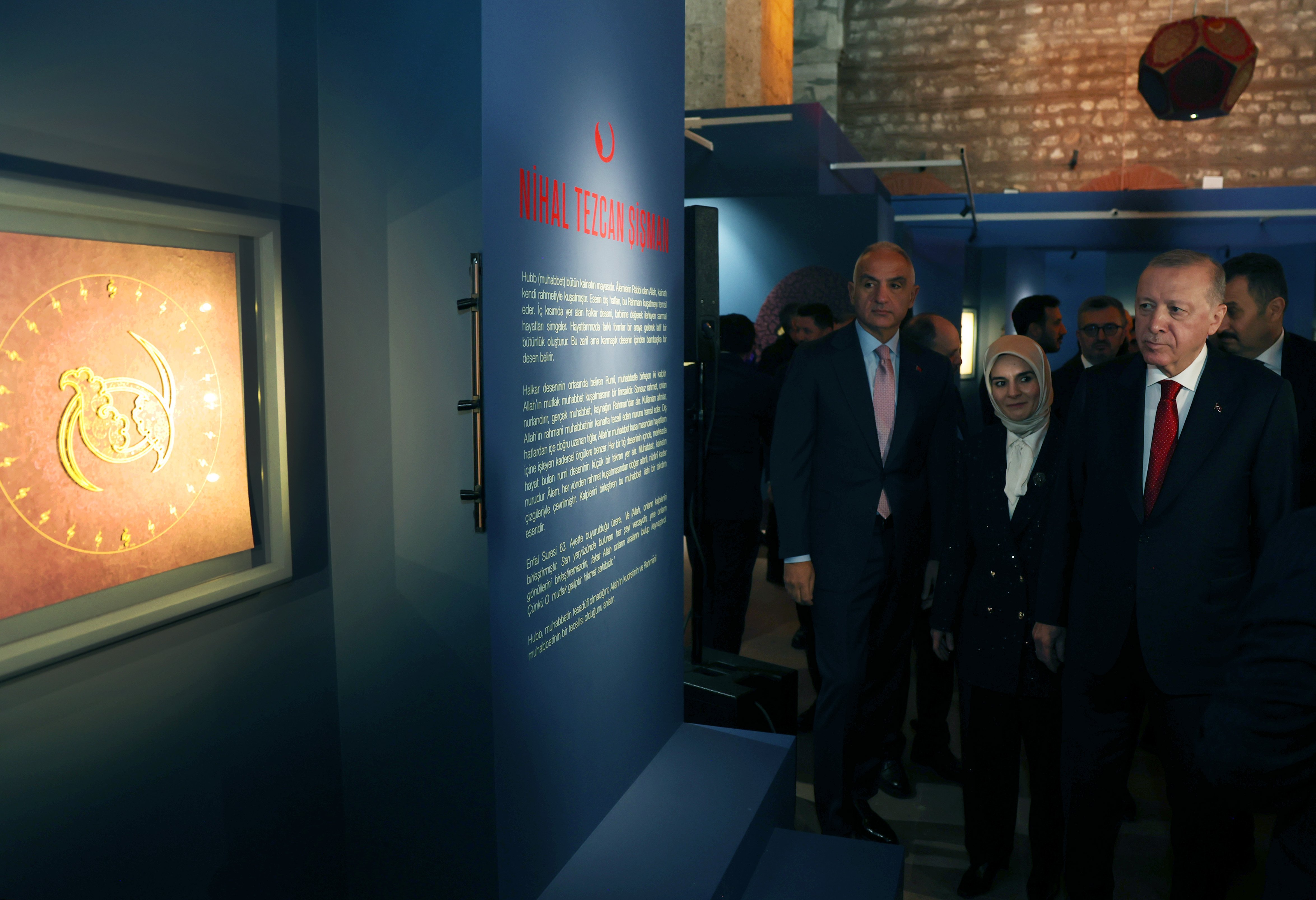 Cumhurbaşkanı Erdoğan ve Bakanlar Sergi Açılışında