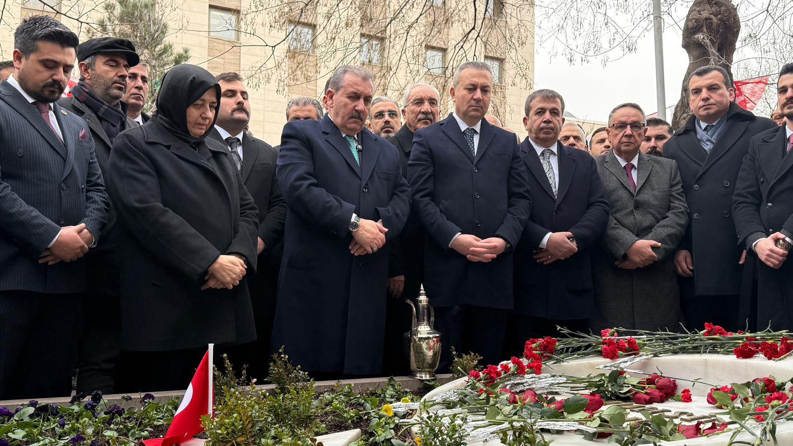 BBP Genel Başkanı Mustafa Destici konuşma yapıyor