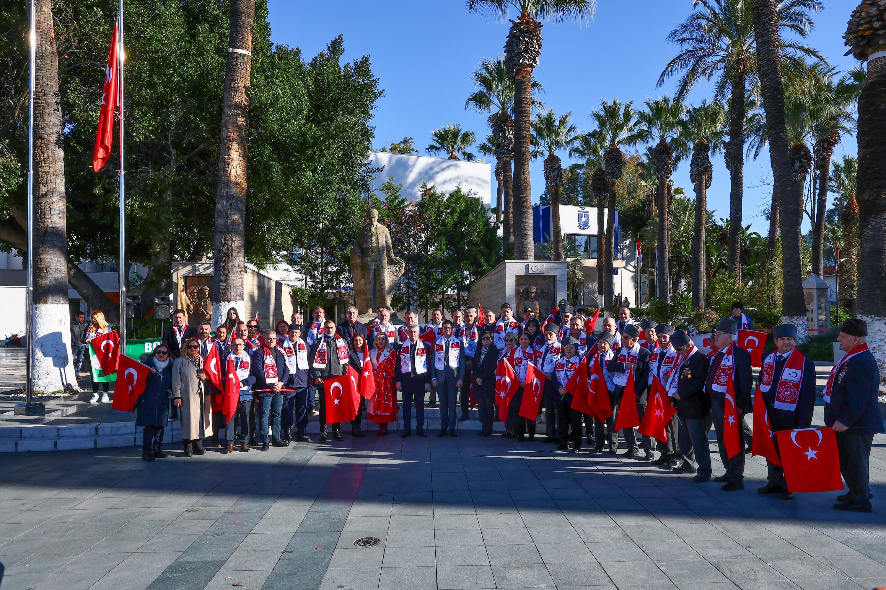 Bodrum Sarıkamış Anması Havadan Görüntü