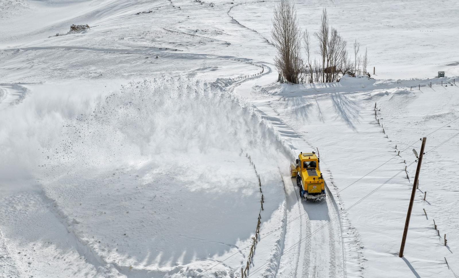Van karla mücadele iş makinesi