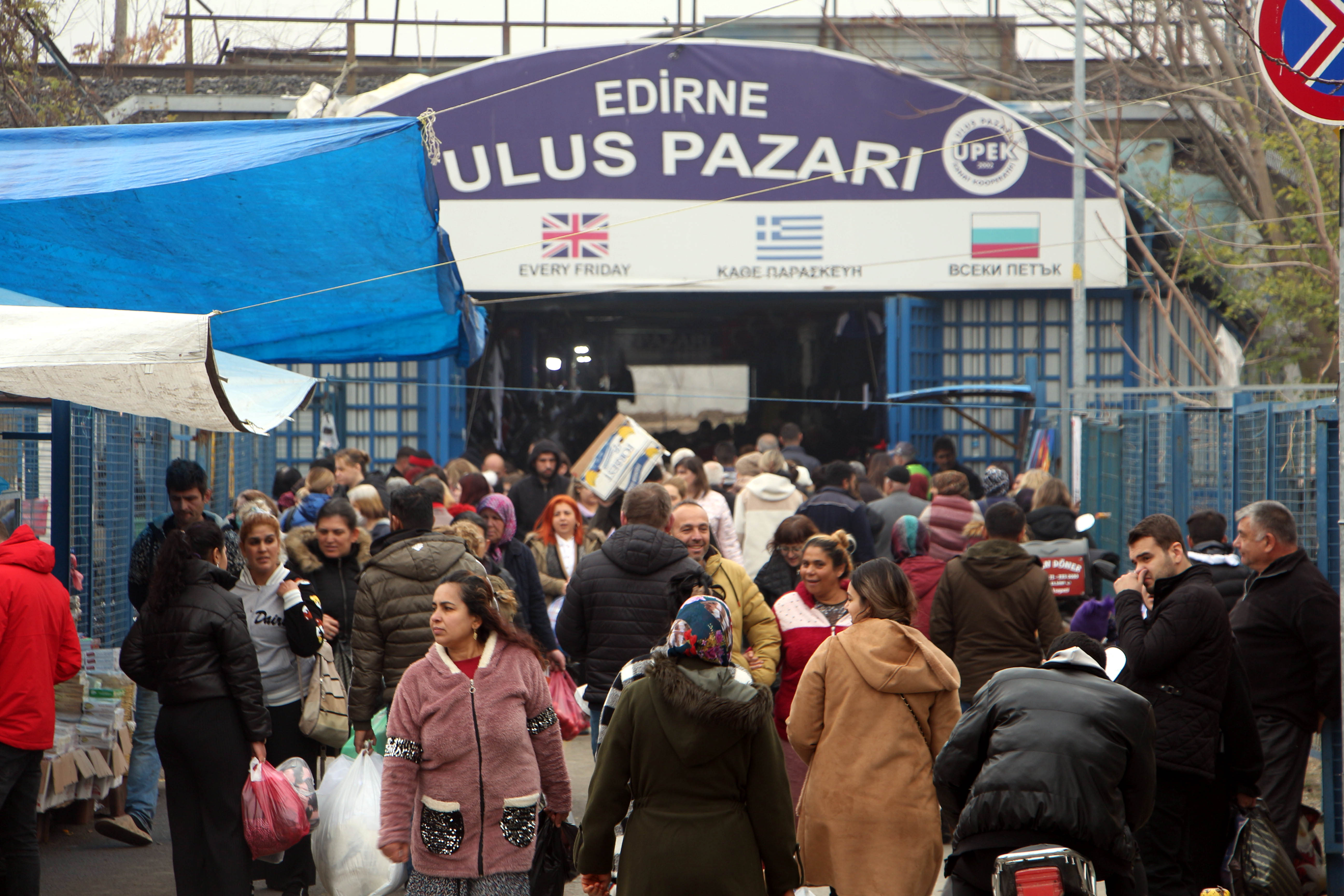 Edirne Ulus Pazarı kapatıldı