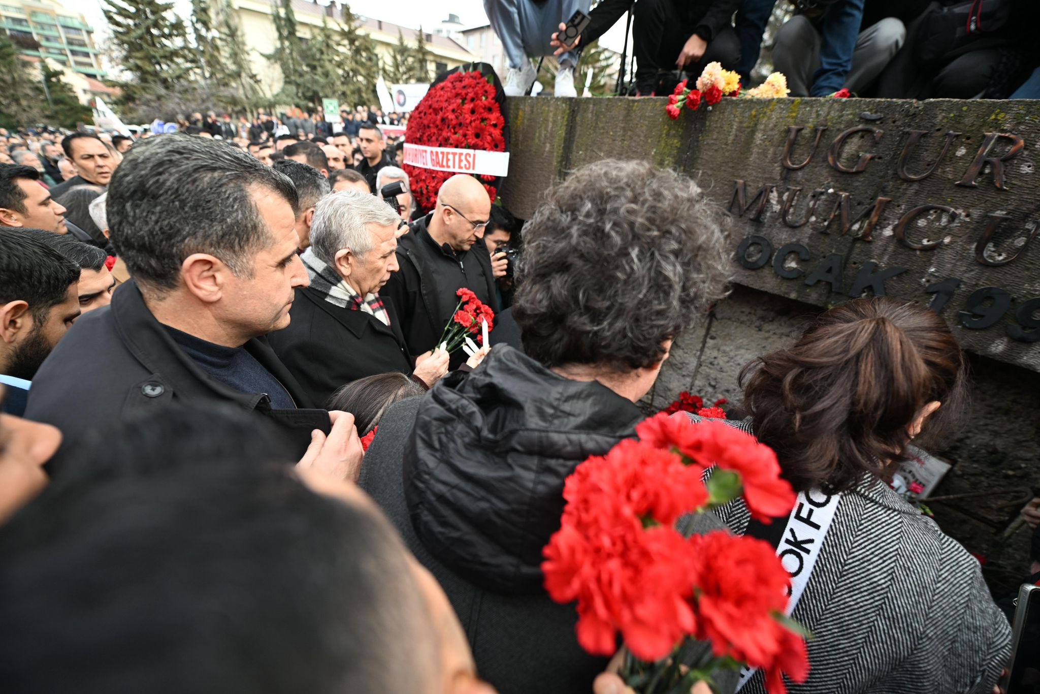 Uğur Mumcu anma töreni CHP Genel Başkanı Özgür Özel