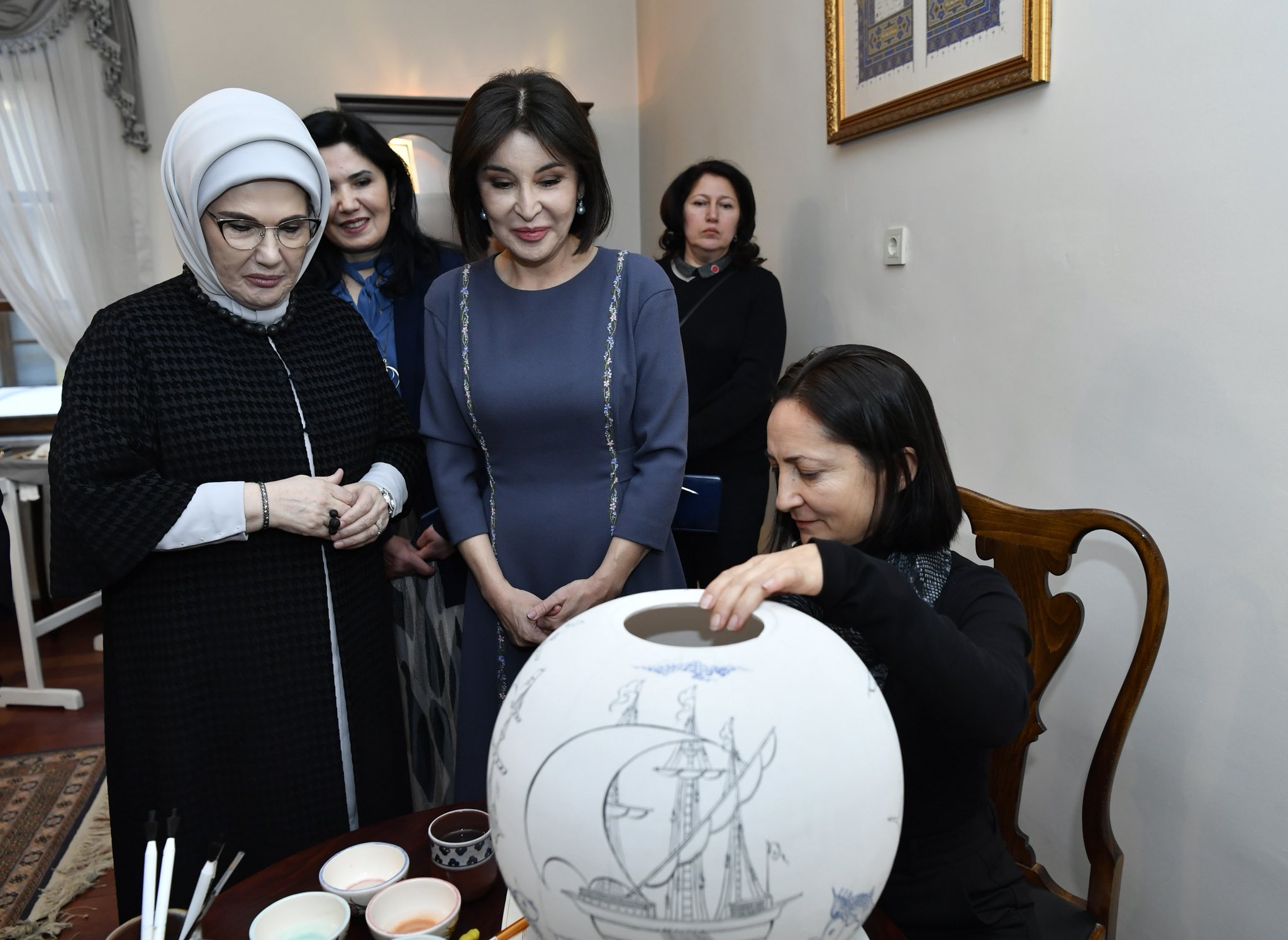 Emine Erdoğan Ziroat Mirziyoyeva Görüşmesi