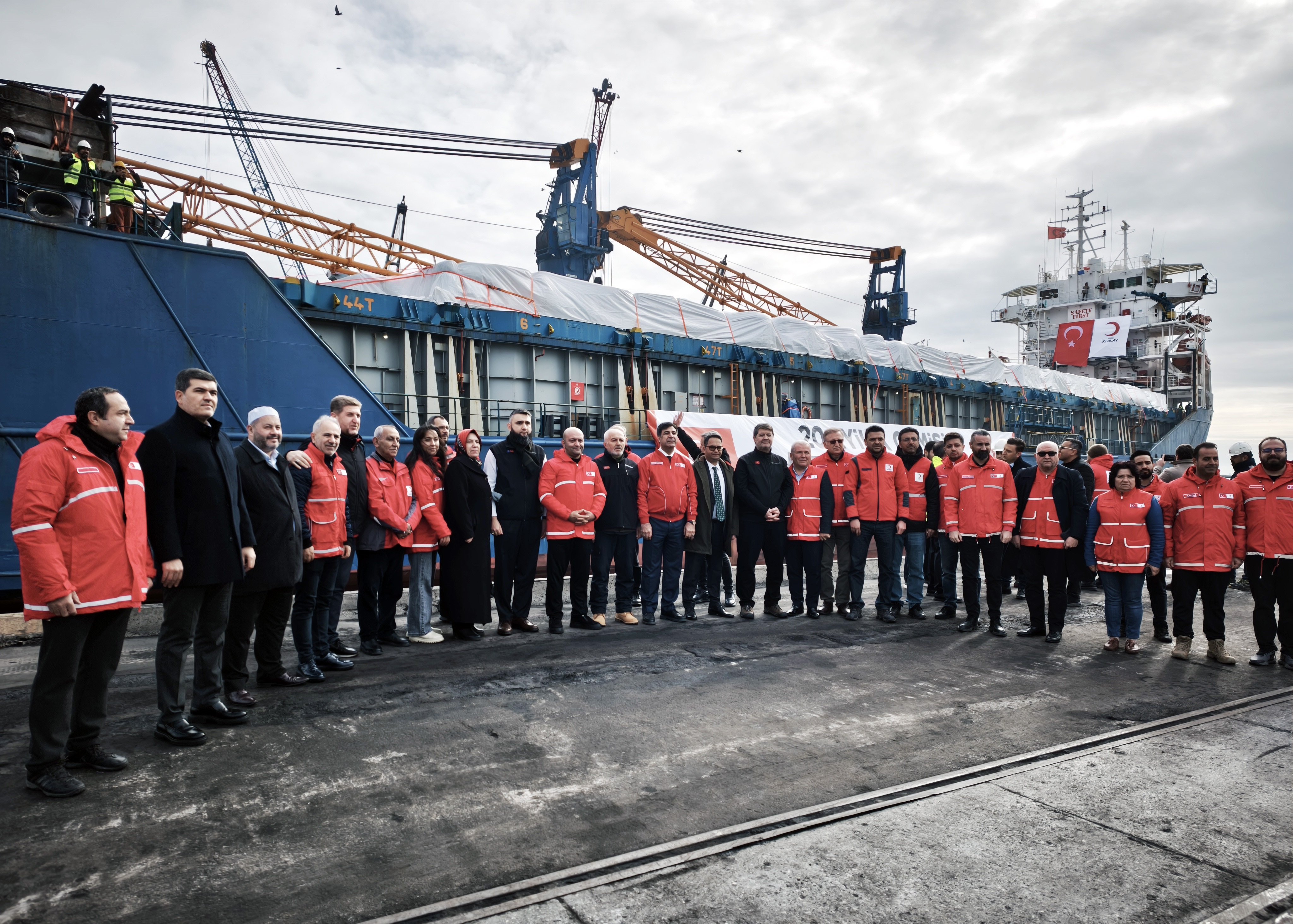 Gazze İyilik Gemisi Mersin Limanı