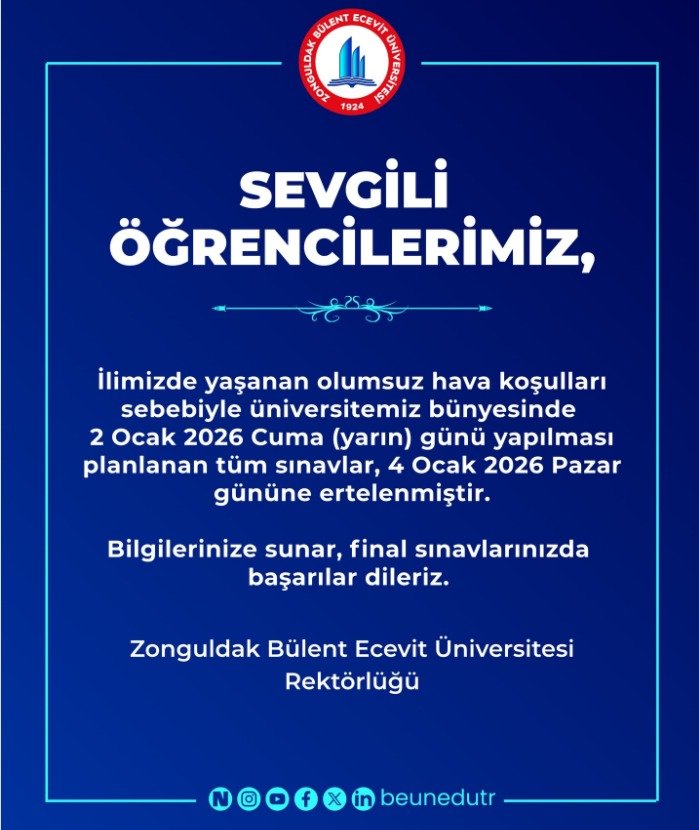 Zonguldak ulaşım yasağı