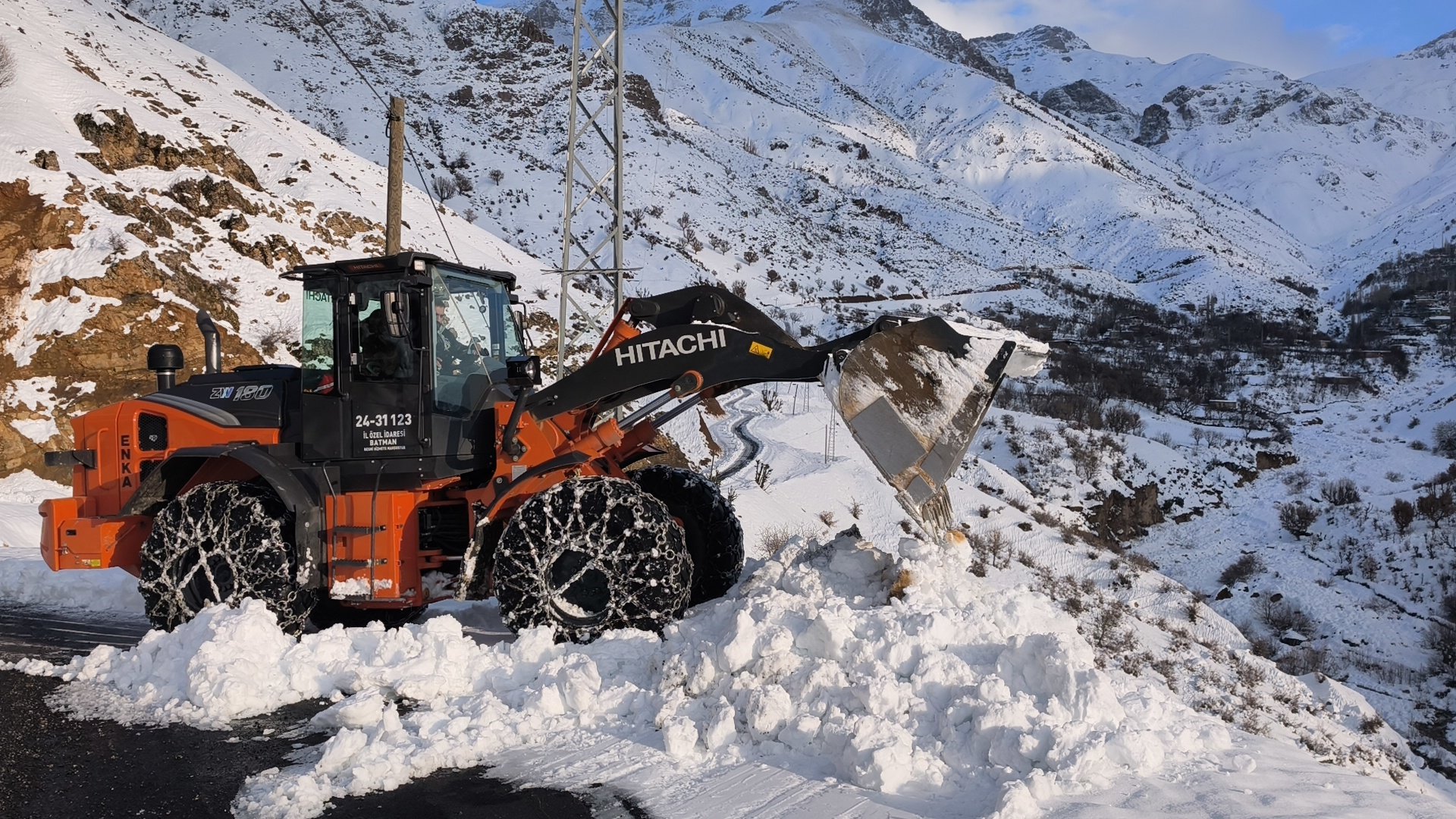 Batman İl Özel İdaresi kar mücadelesi
