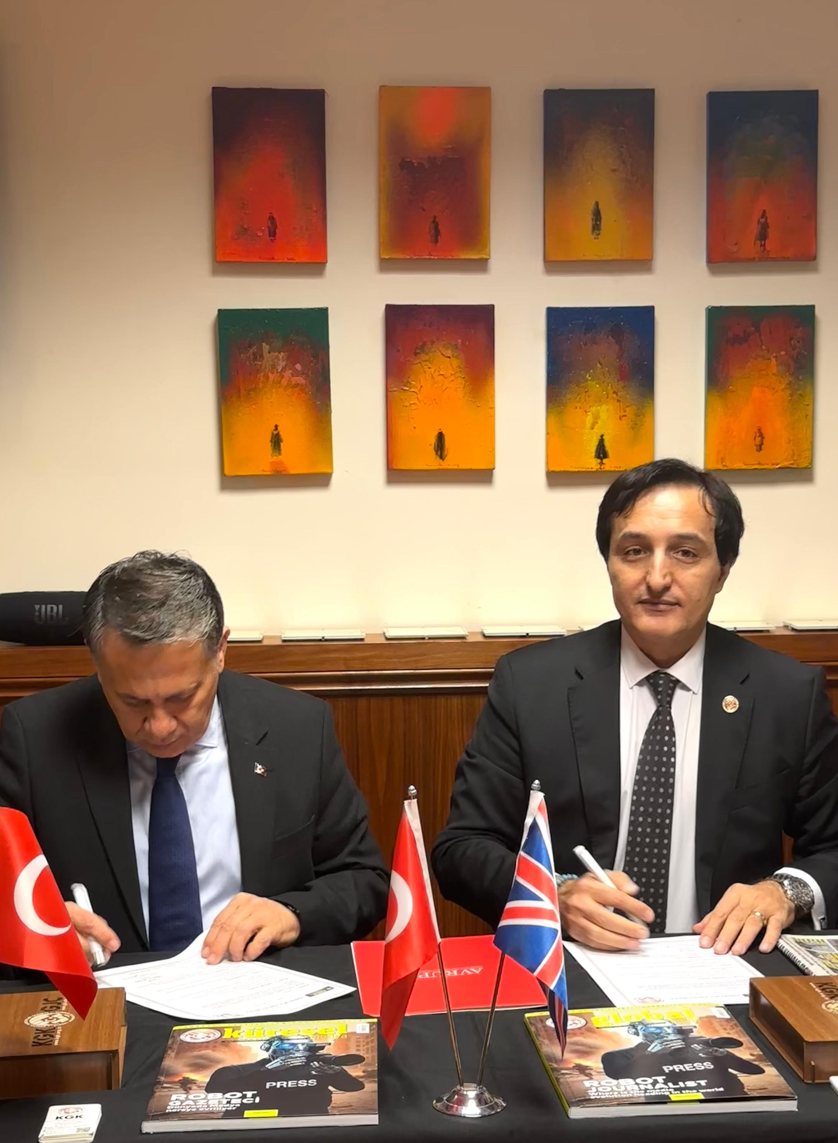 KGK Londra iş birliği protokolü imza töreni