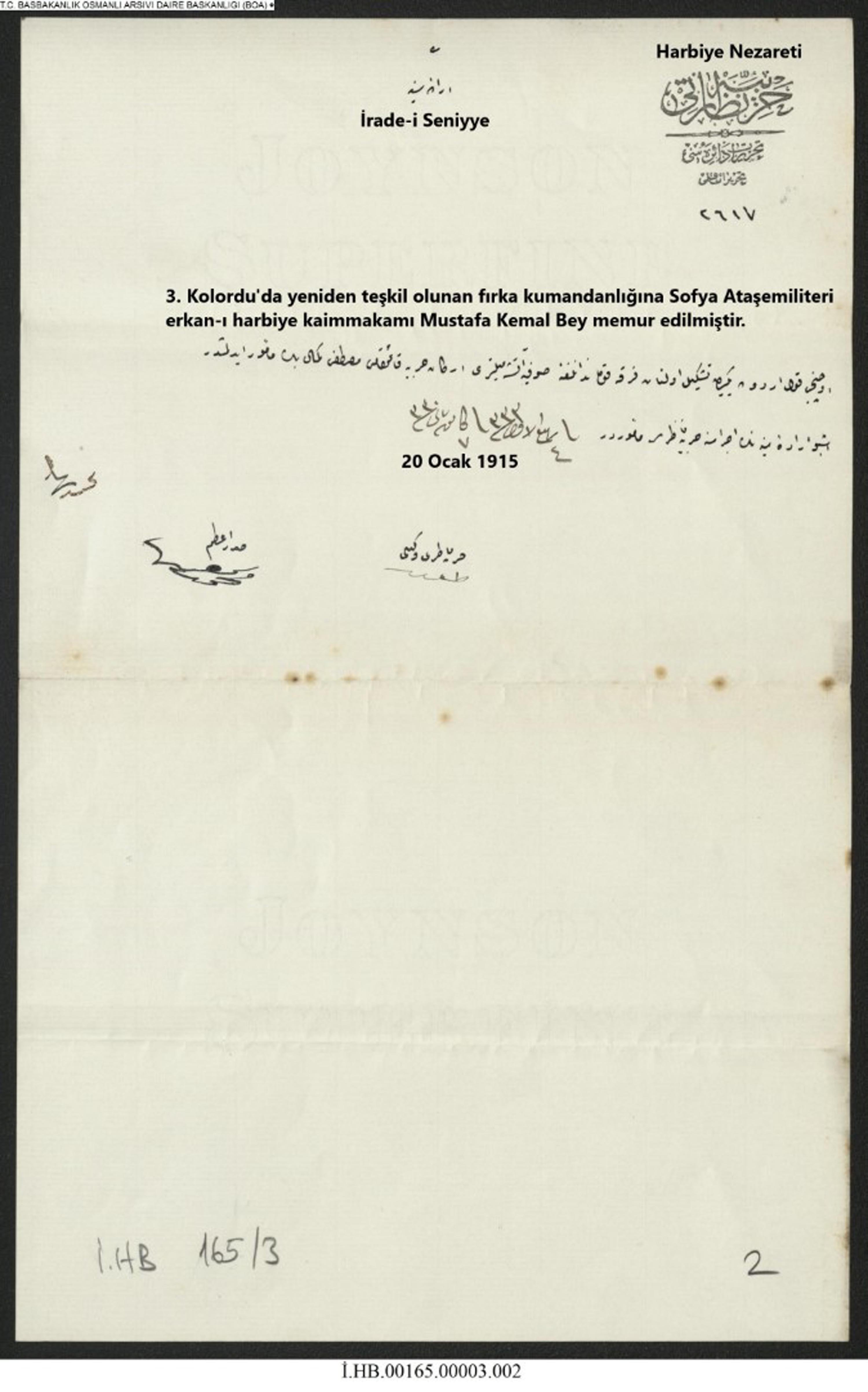 19. Tümen kuruluş emri