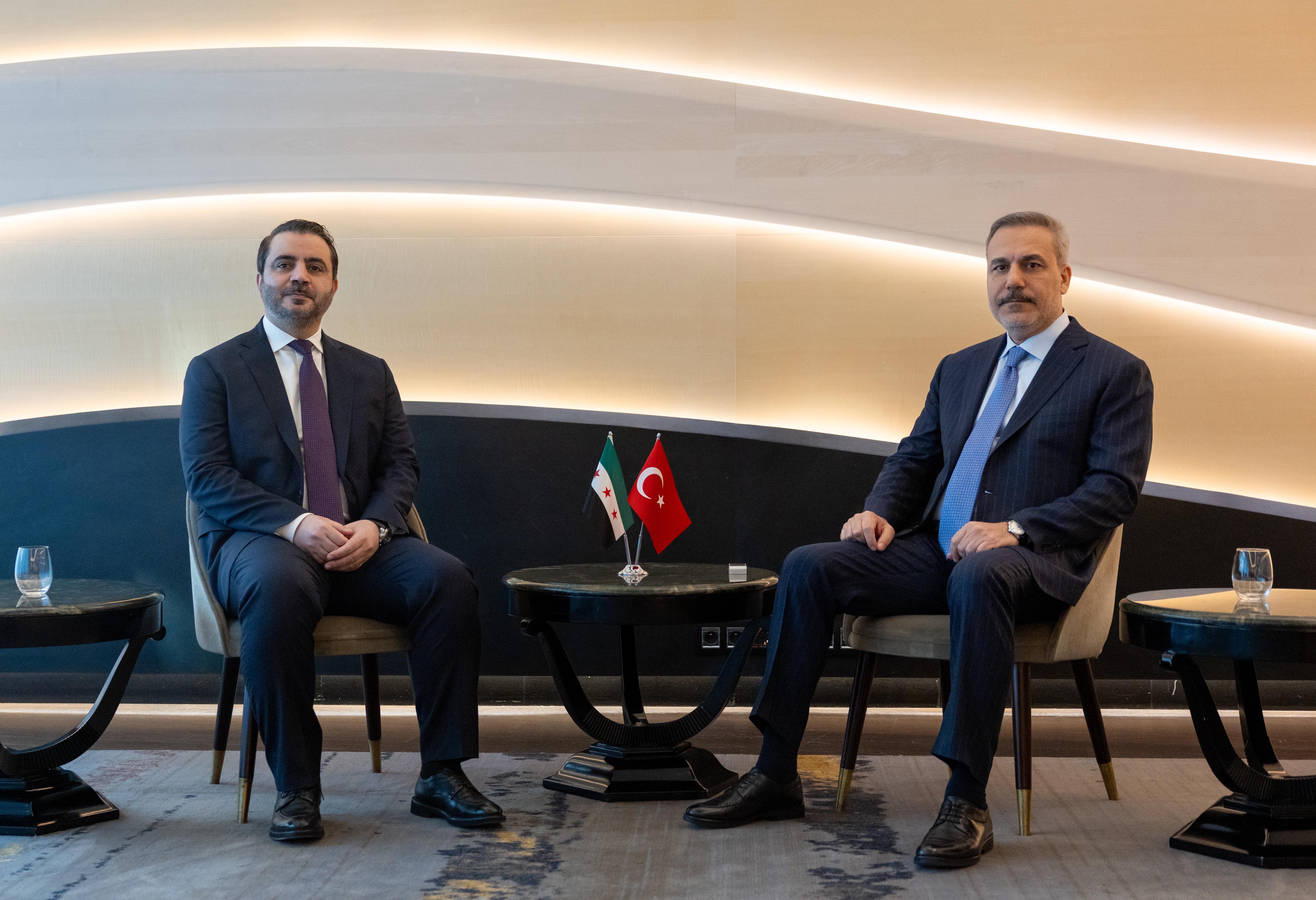 Dışişleri Bakanı Hakan Fidan Suriye Dışişleri Bakanı Şeybani
