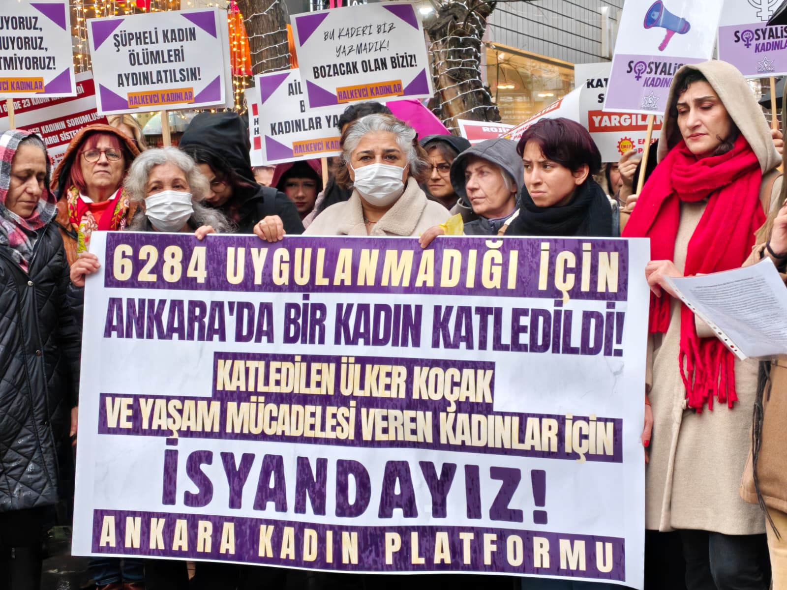 Kadın cinayetleri protestosu Ankara