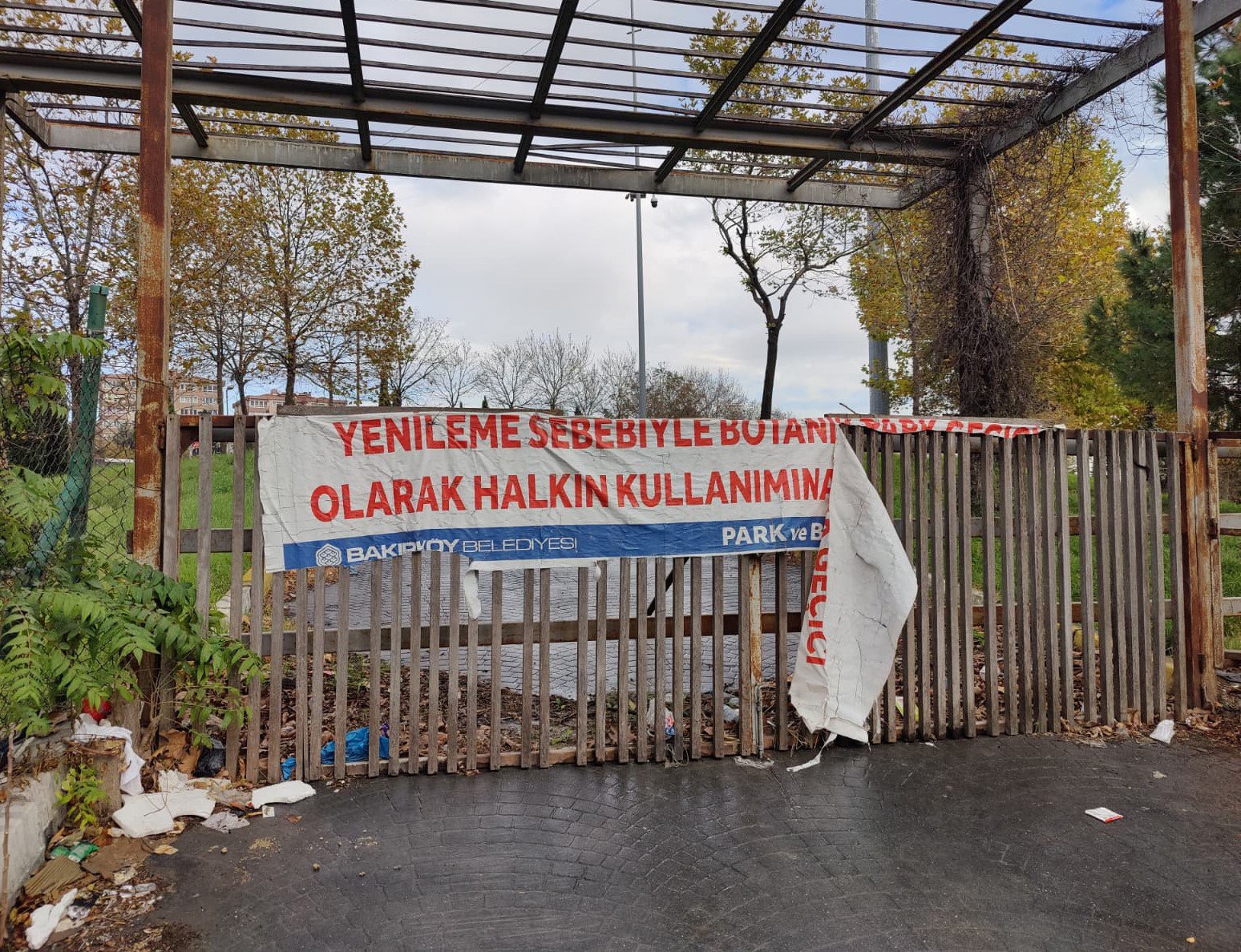 Bakırköy Botanik Parkı harabe halde