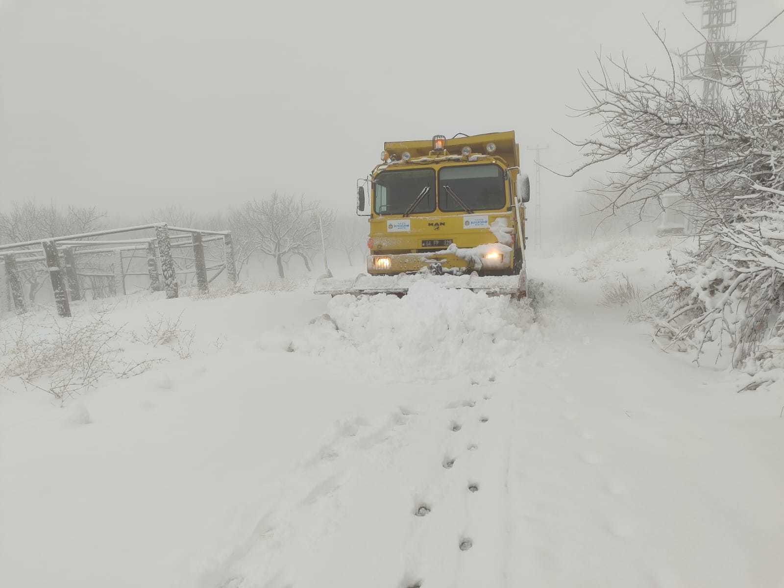 Malatya kar mücadelesi ekipleri